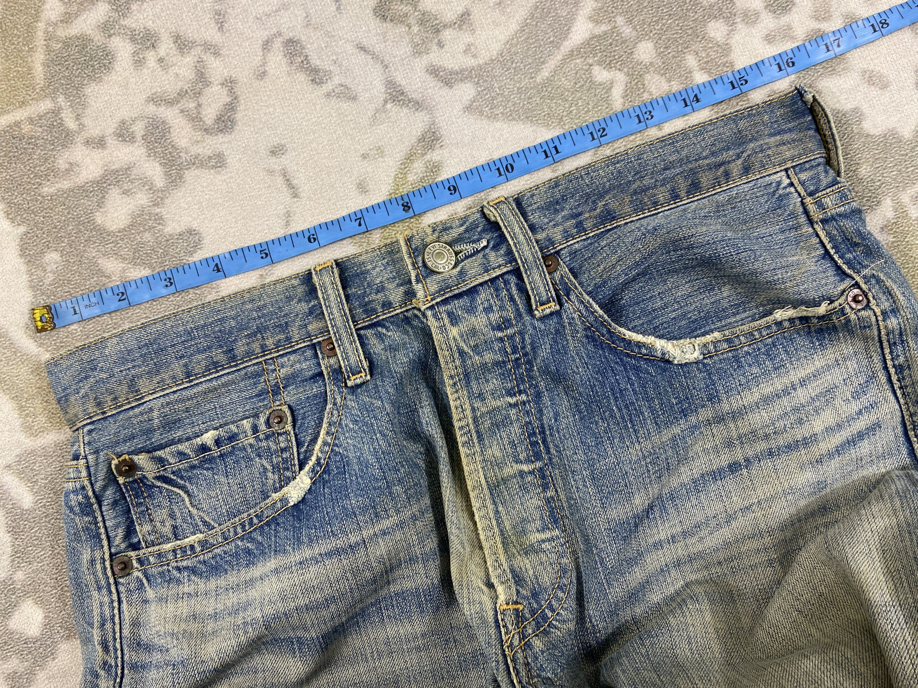 Levi's Distressed Blue Vintage Levi's 501 Jeans 32x31 Denim JN3482 Size US 32 / EU 48 - 5 Thumbnail