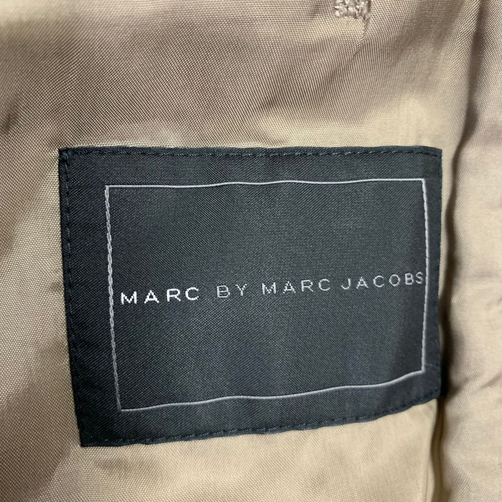 Marc by Marc Jacobs Size M Taupe Moleskin Cotton Notch Lapel Sport Coat Size 40R - 7 Thumbnail
