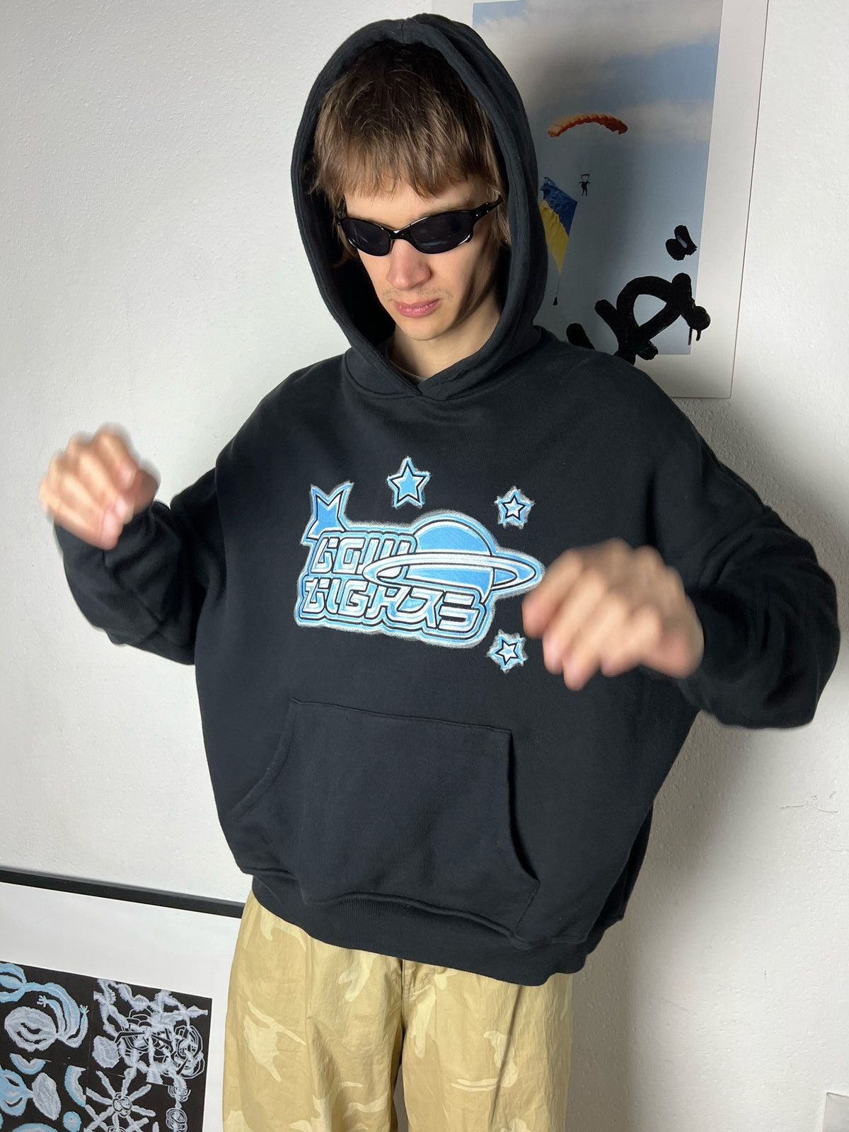 Other Low Lights hoodie heavyweight cotton body fit space star Size US M / EU 48-50 / 2 - 4 Thumbnail