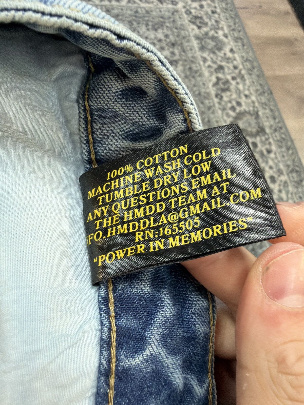 HMDD Hmdd og denim jeans blue Size US 34 / EU 50 - 4 Thumbnail