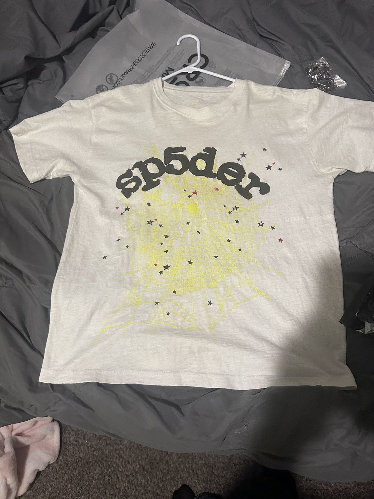 Sp5der SP5DER WORLDWIDE WEB WHITE TEE Size US M / EU 48-50 / 2 - 1 Thumbnail