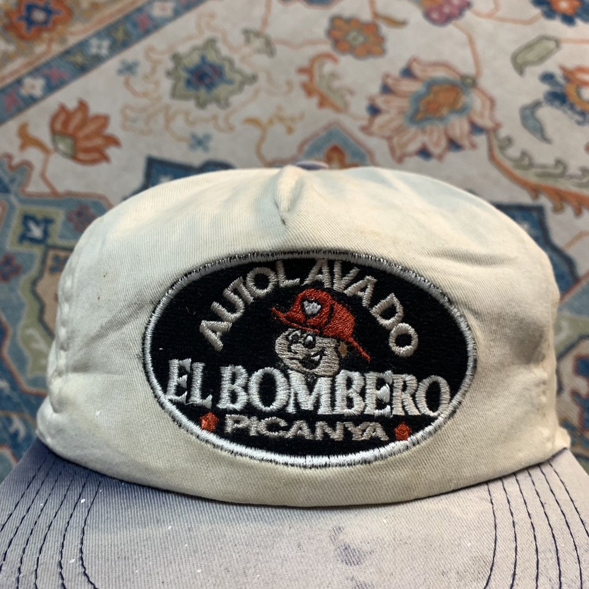 Vintage 🔥 Vintage Auto Lavado “EL BOMBERO” Picaña — Distressed cap Size ONE SIZE - 2 Thumbnail