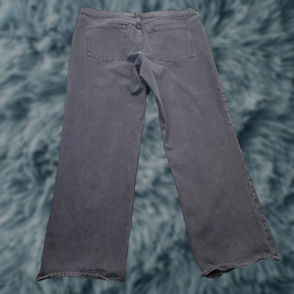 Abercrombie & Fitch Abercrombie & Fitch Jeans Mens Size 34/18 Black Denim Flat Front Low Rise Baggy Size US 34 / EU 50 - 1 Thumbnail