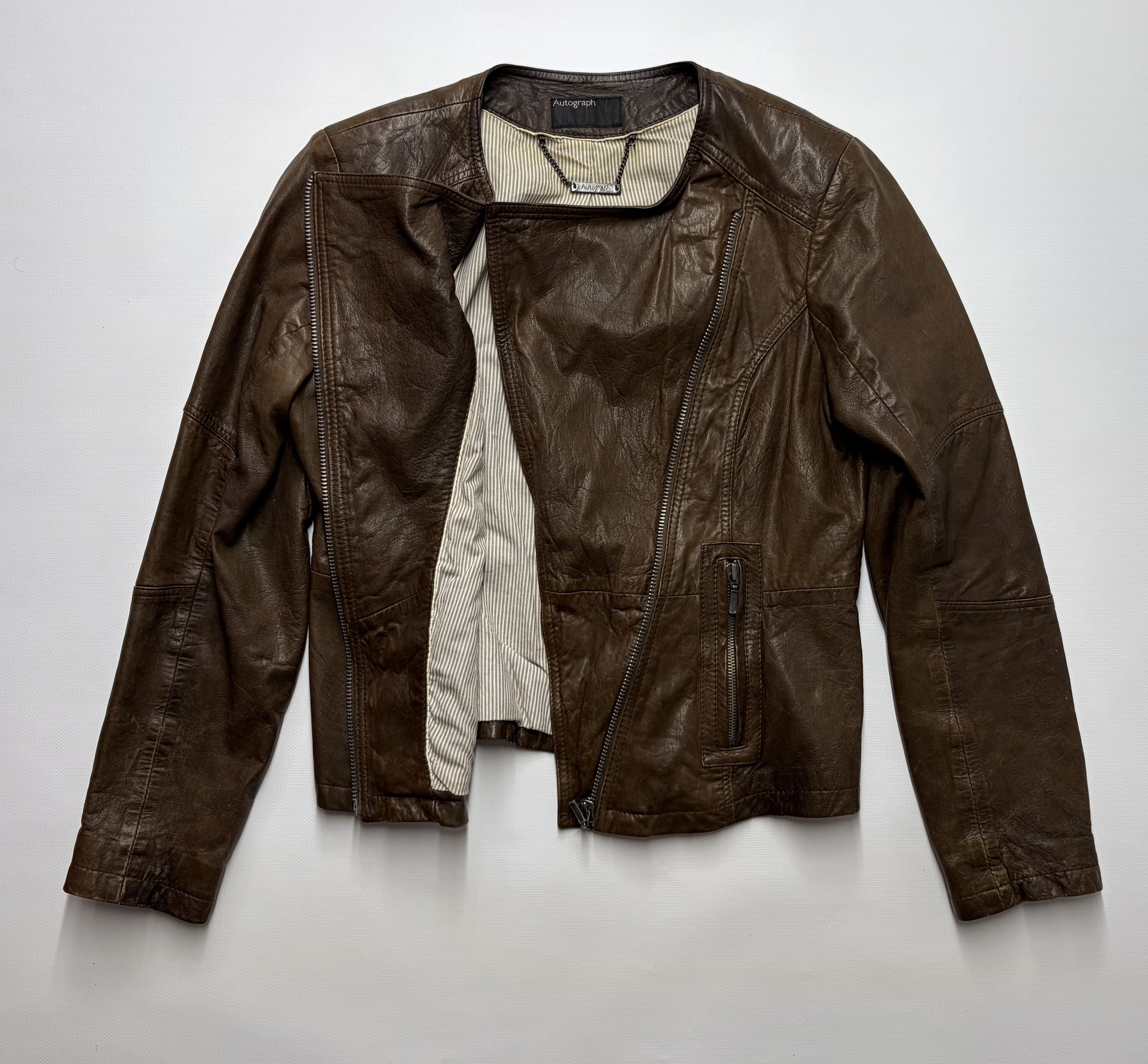 Vintage Vintage Crop Leather Women's Jacket Size M / US 6-8 / IT 42-44 - 6 Thumbnail