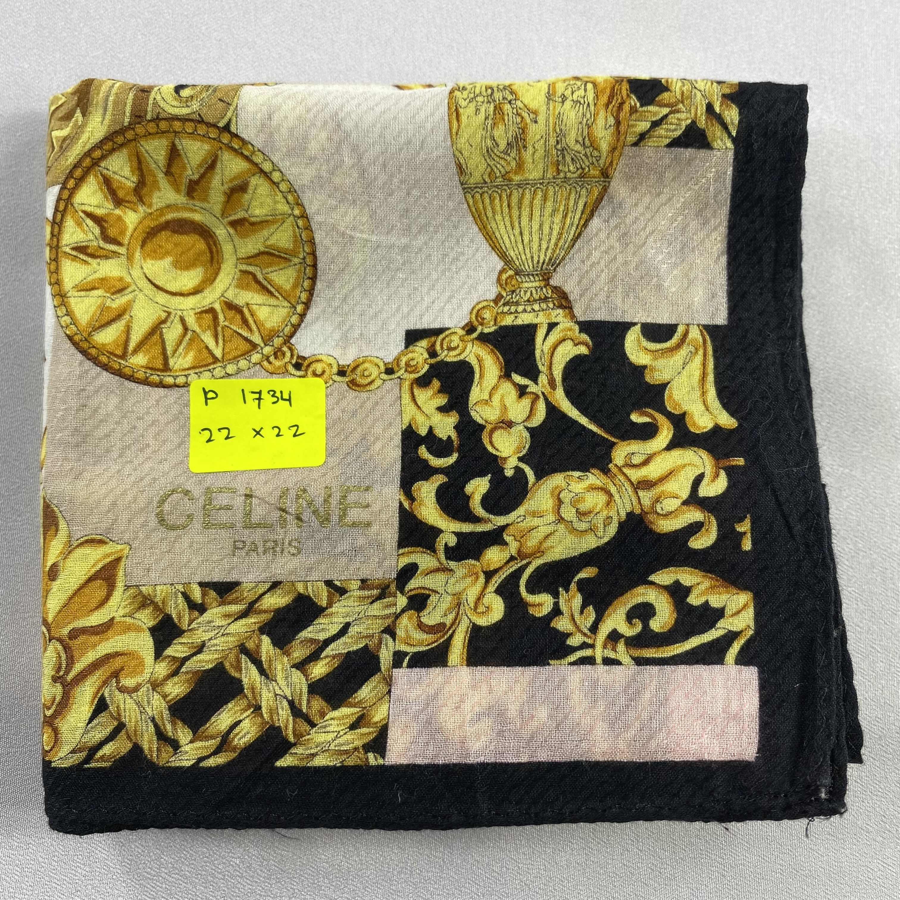 Celine × Vintage Celine Bandana/ Handkerchief / Neckerchief-P1734 Size ONE SIZE - 5 Thumbnail