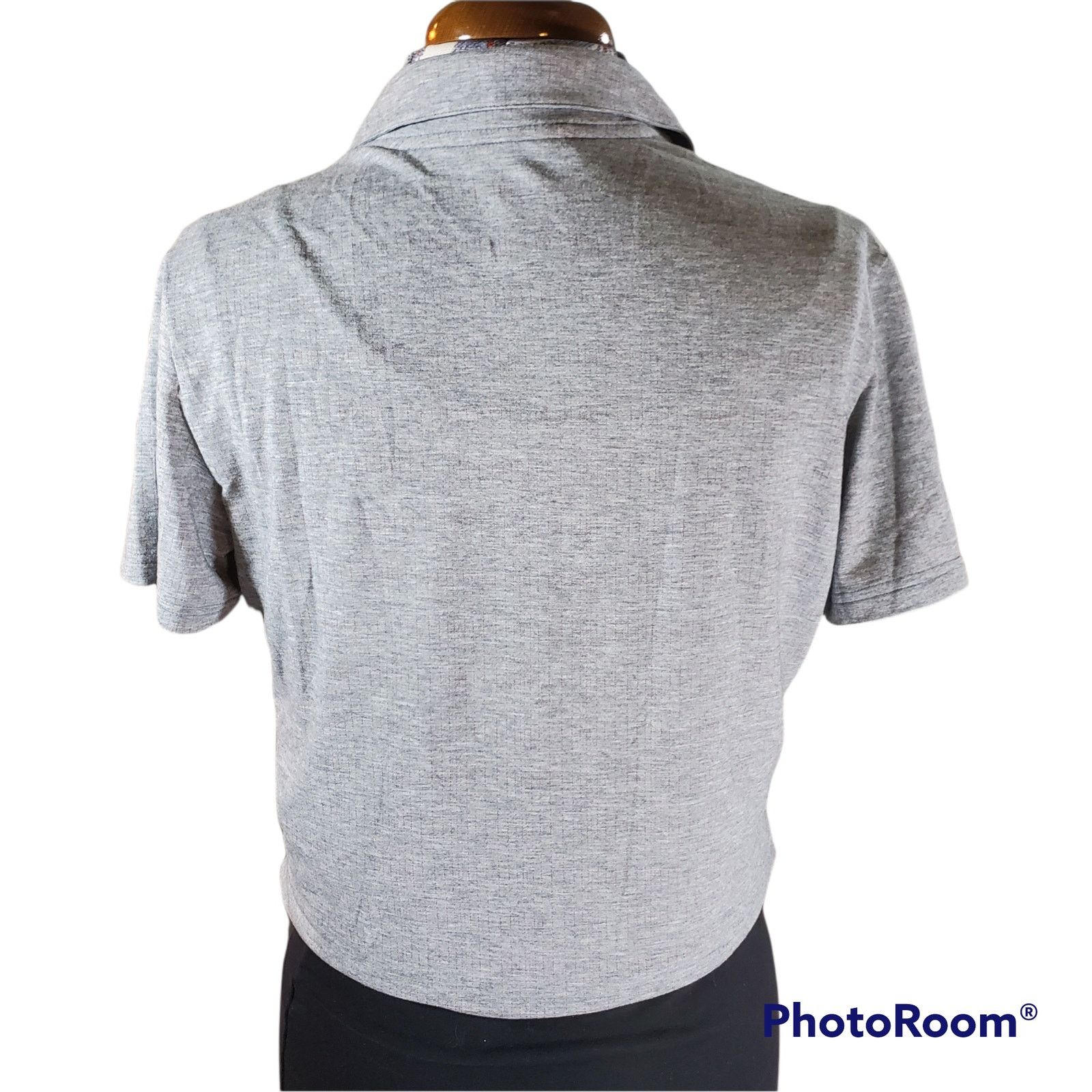 Adidas Adidas | Grey w/Pattern Short Sleeve Golf Shirt | Medium Size M / US 6-8 / IT 42-44 - 2 Thumbnail