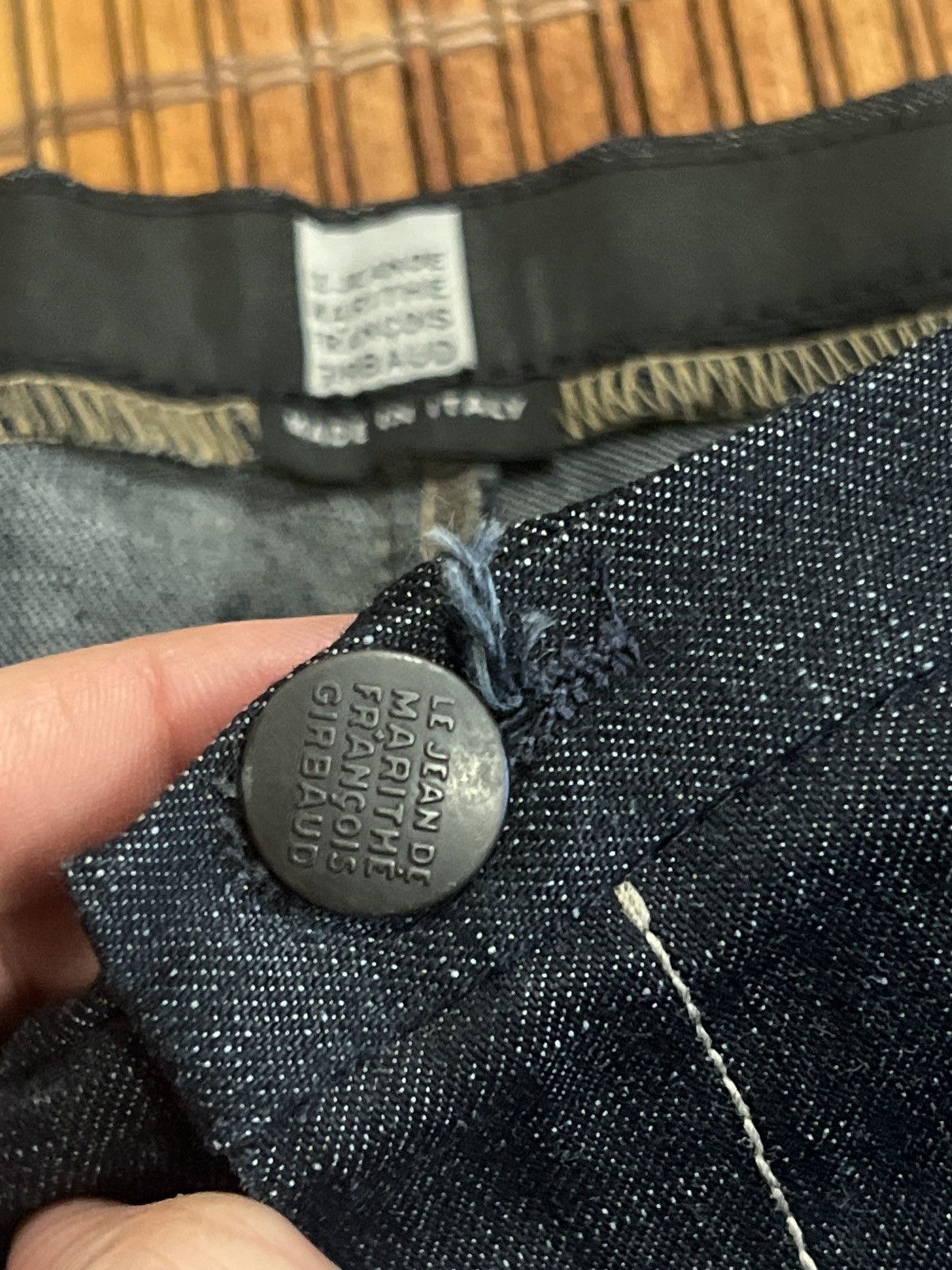Marithe + Francois Girbaud Marithe & girbaud Dark blue wash straight leg denim jeans Size 29" - 8 Thumbnail