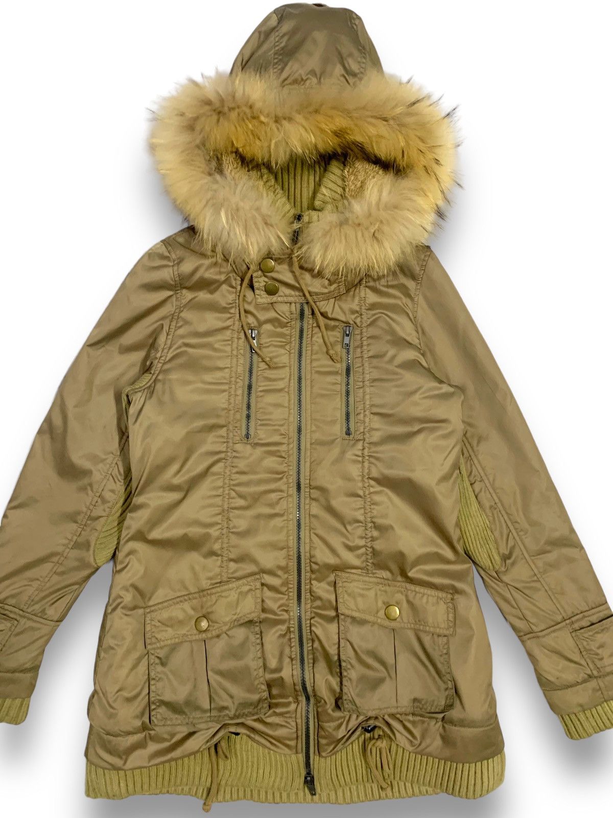 KMRii Japanese Brand Raccoon Fur Hooded Multi-pockets Punk Jacket Size US XS / EU 42 / 0 - 4 Thumbnail