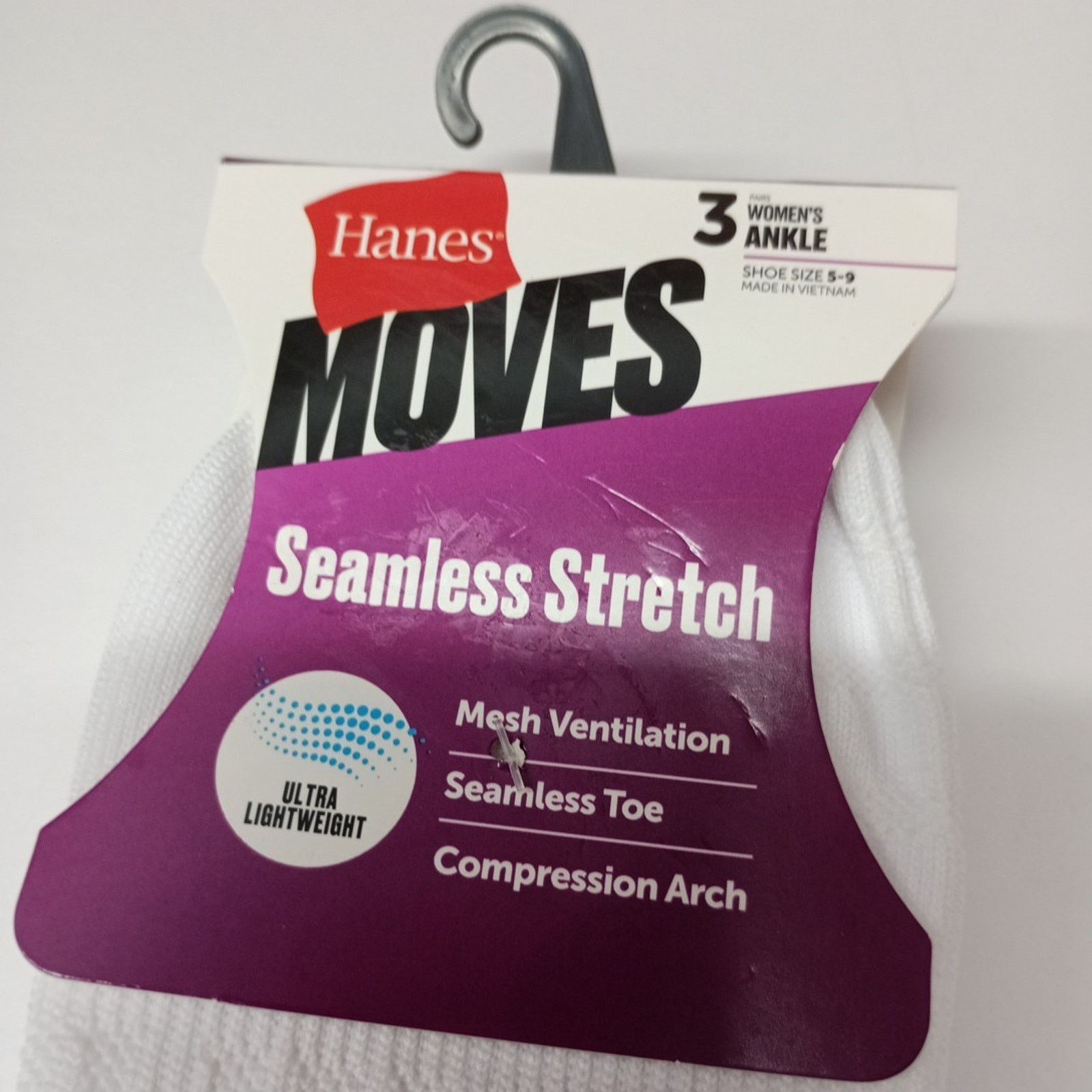 Hanes Hanes Ankle Socks 6 Pairs Women's Size 5-9 Seamless Stretch Size ONE SIZE - 2 Thumbnail
