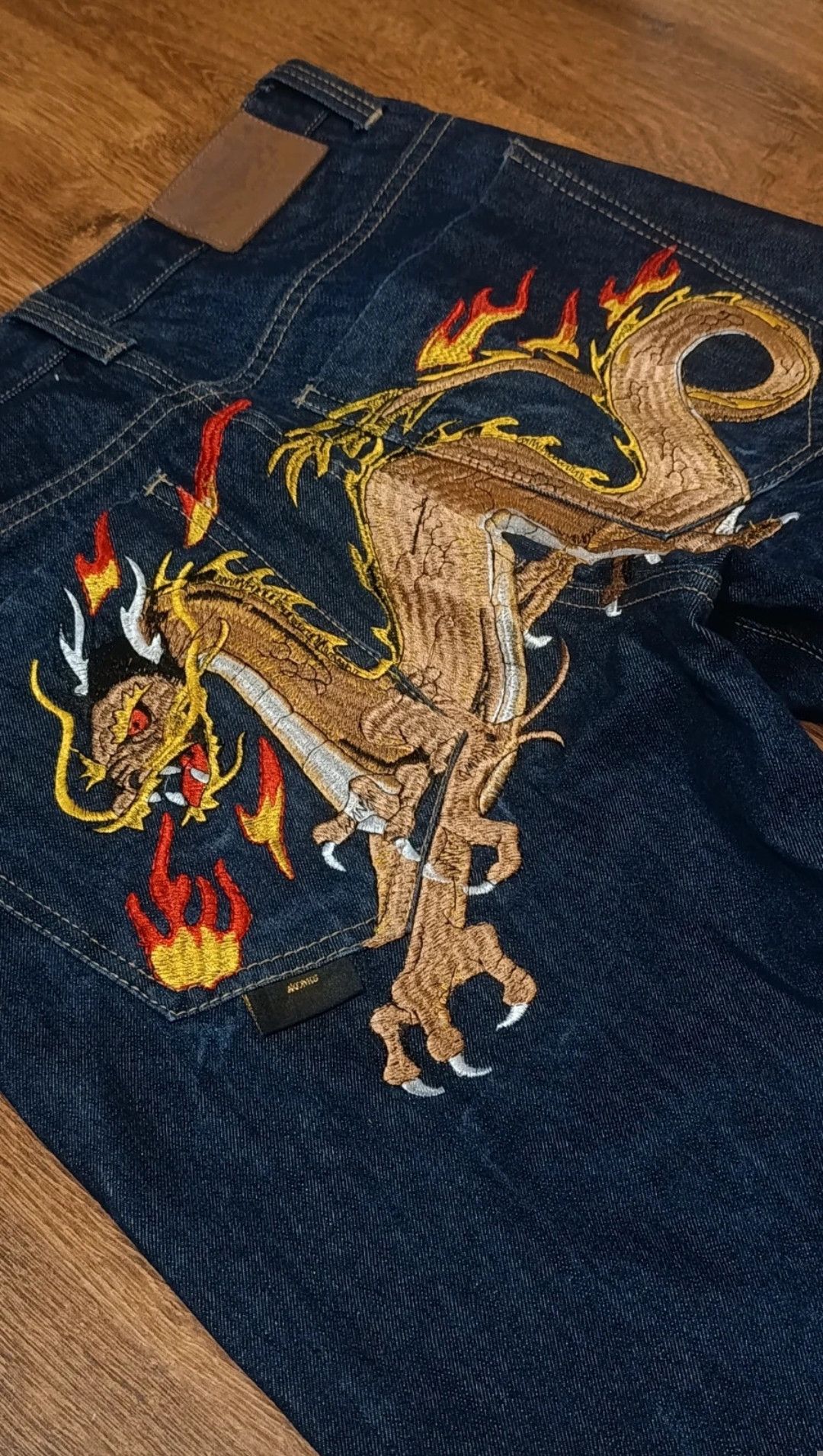 Vintage Akademiks Embroidered Jeans Size US 36 / EU 52 - 3 Thumbnail