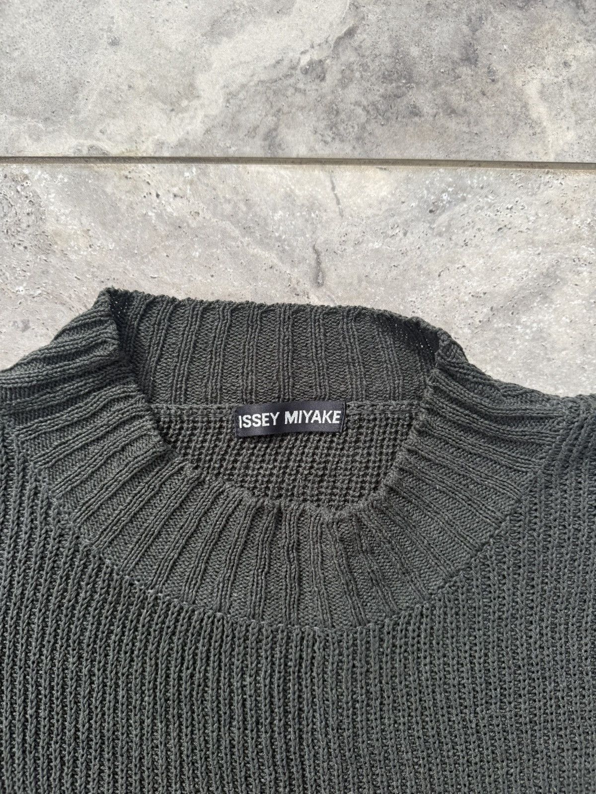 Issey Miyake Issey Miyake Silk Knit Dark Green Sweater Size US M / EU 48-50 / 2 - 3 Thumbnail