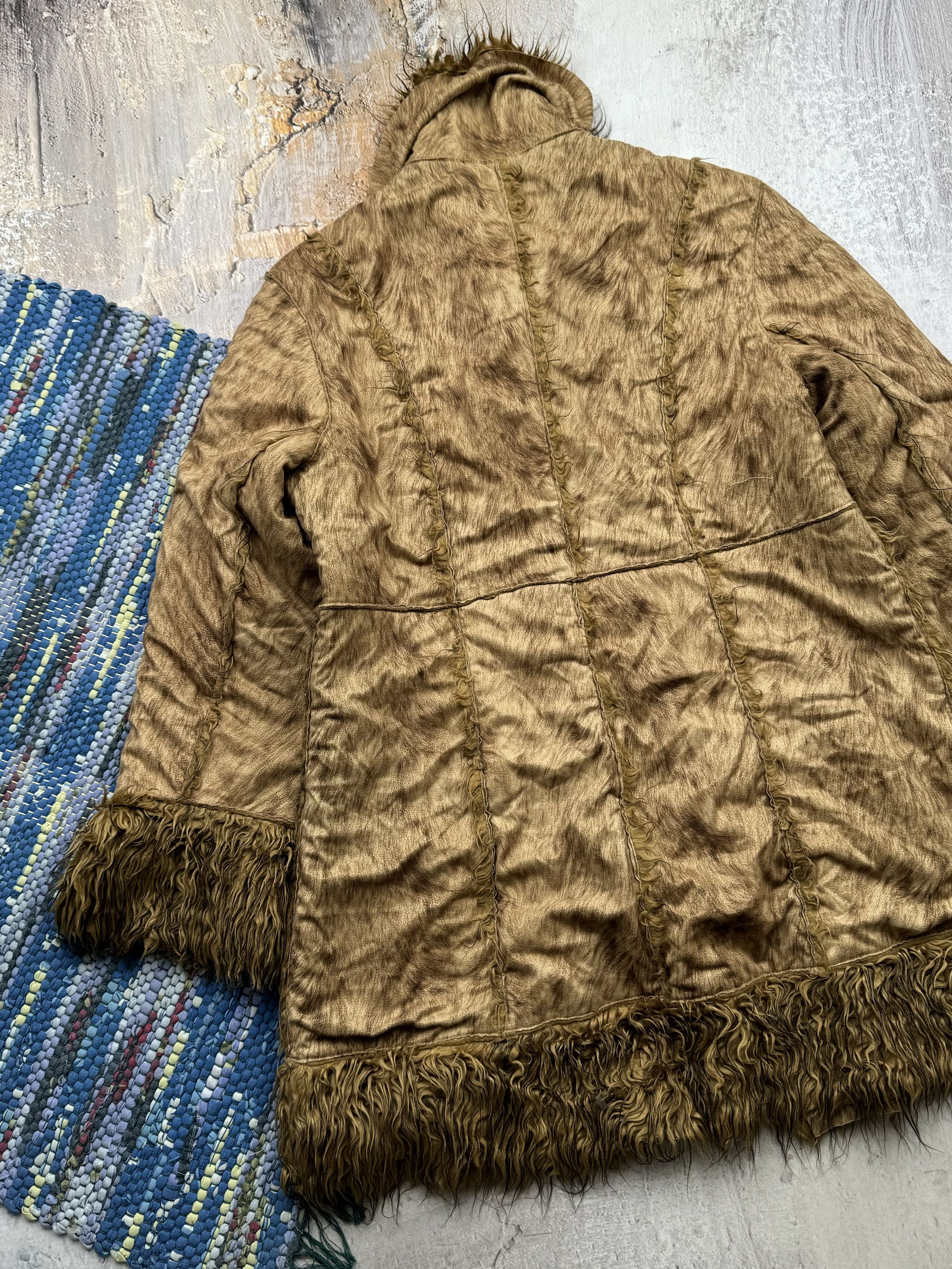 Vintage Vintage Faded Faux Fur Coat A186(495)D15 Size M / US 6-8 / IT 42-44 - 9 Thumbnail