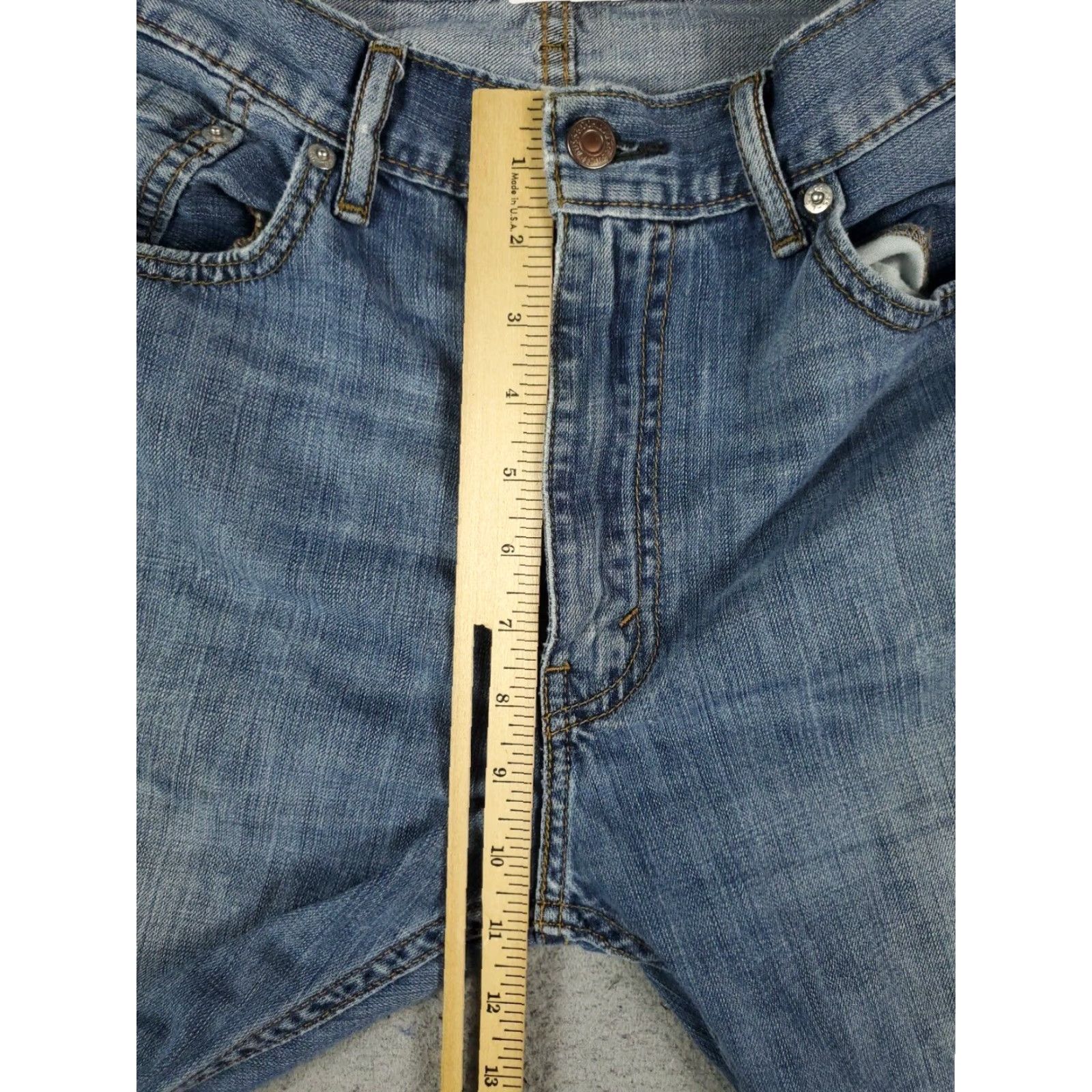 Levi's Levis Mens 505 Straight Leg Jeans Blue 33x30 Casual Denim Pants Size US 33 - 3 Thumbnail