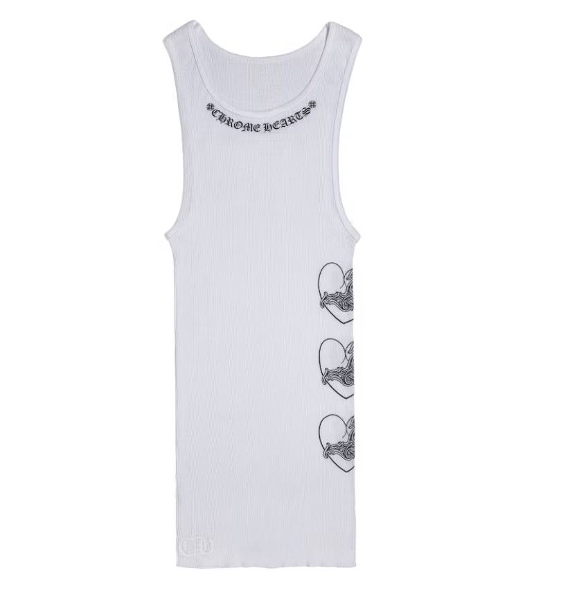 【新品未使用】ChromeHeartsクロムハーLOVEYOURIBTANK L Chrome Hearts Love You Tank Top | Grailed