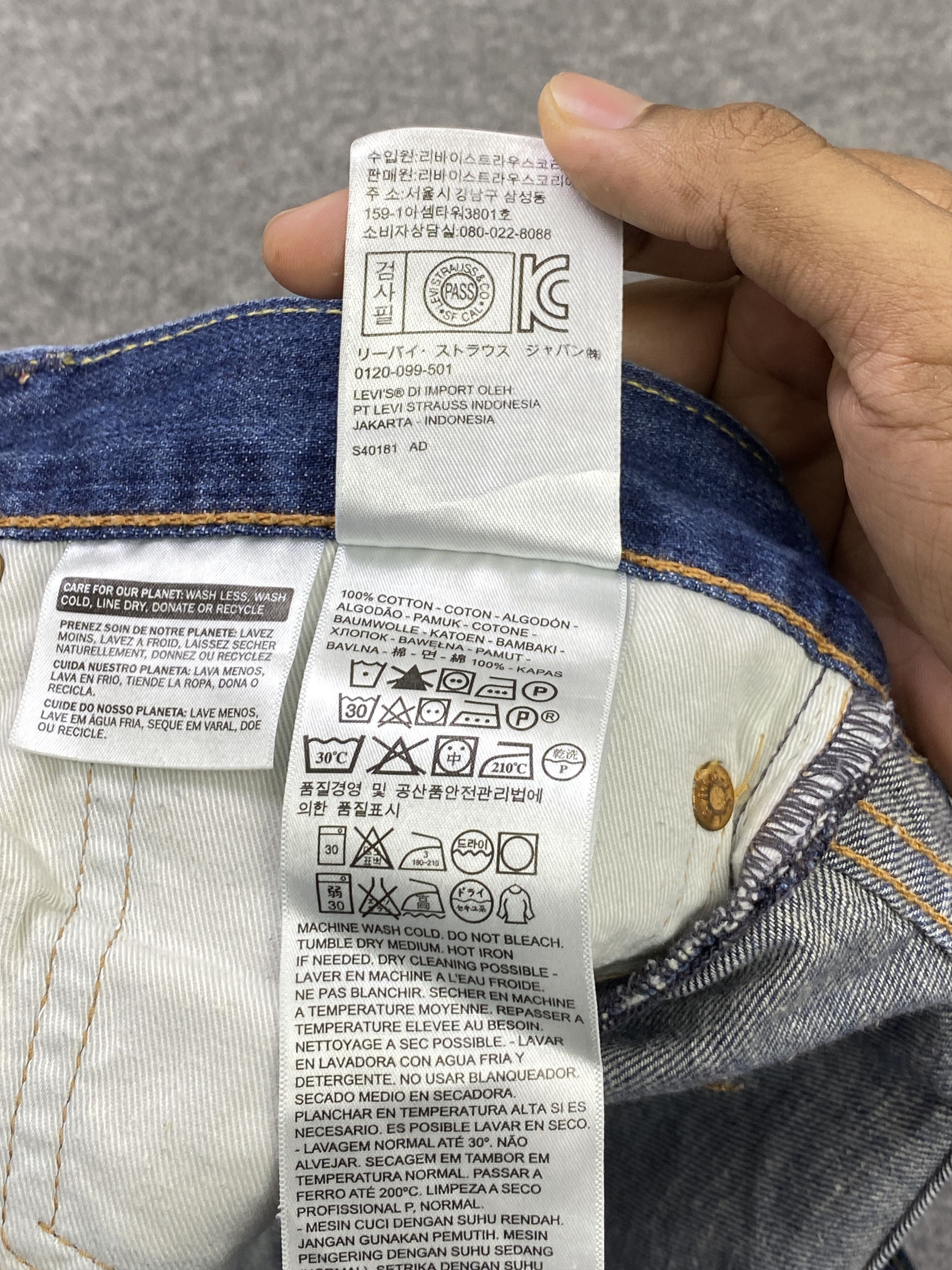 Levi's Vintage Levis 527 Faded Blue Jeans DP2863 Size US 37 - 14 Thumbnail