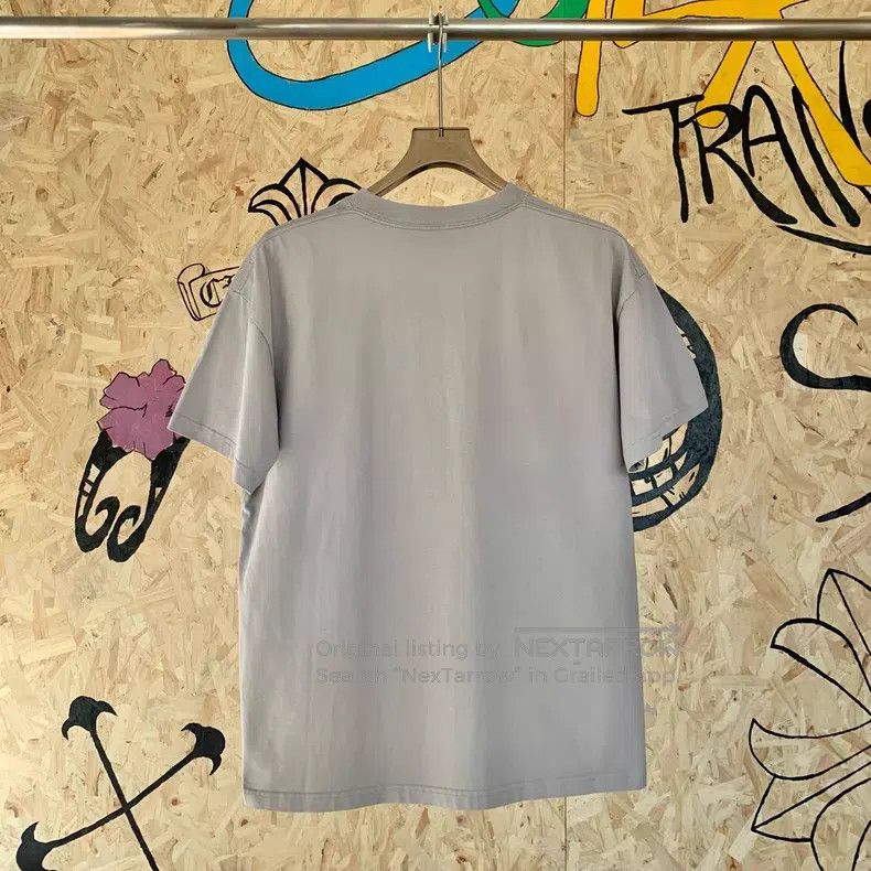 Balenciaga Balenciaga Grey Embroidered Logo Short Sleeve T-Shirt Grey Size US M / EU 48-50 / 2 - 6 Thumbnail