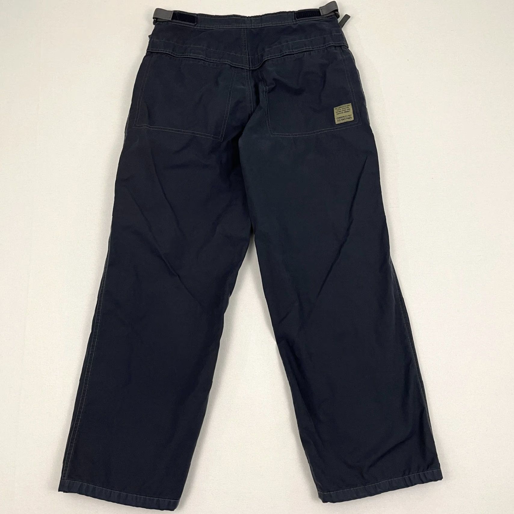 Vintage VINTAGE Old Navy Pants Mens 31 x 30 Dark Blue Gray Wide Skater Grunge Utility Cargo Size US 31 - 3 Thumbnail