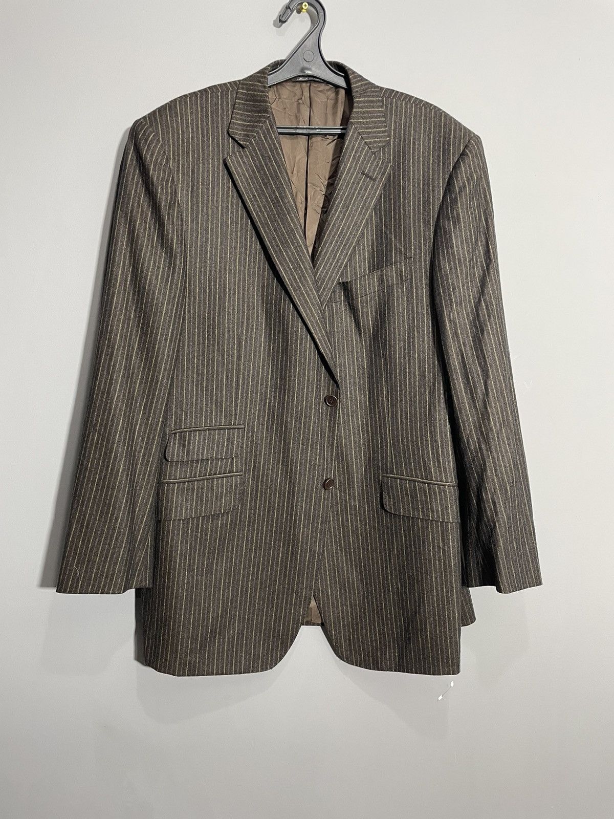 Canali Canali brown striped wool blazer size 56R Size 54R - 16 Thumbnail