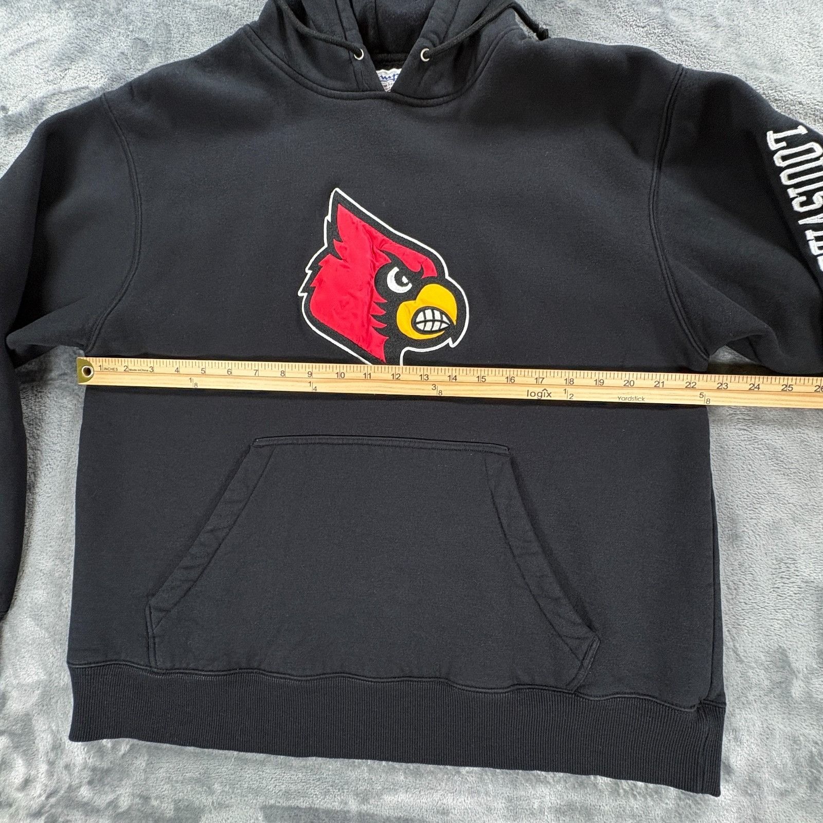Champion VTG Champion Louisville Cardinals Hoodie Mens XL Black Spell Size US XL / EU 56 / 4 - 8 Thumbnail
