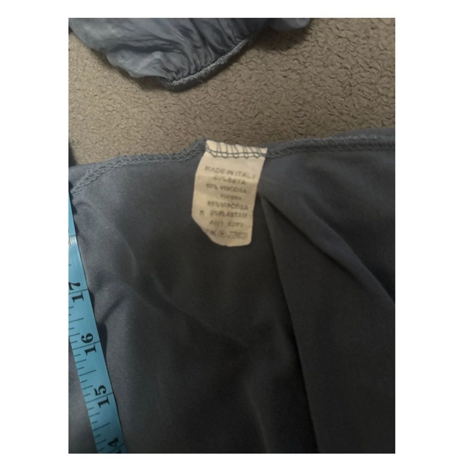 Other Blue Silk Long Sleeve Top with Pearlized Buttons Size L / US 10 / IT 46 - 13 Thumbnail