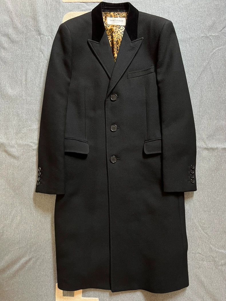 Hedi Slimane Saint Laurent 16 Runway Chester Coat- Size US XL / EU 56 / 4 - 1 Thumbnail