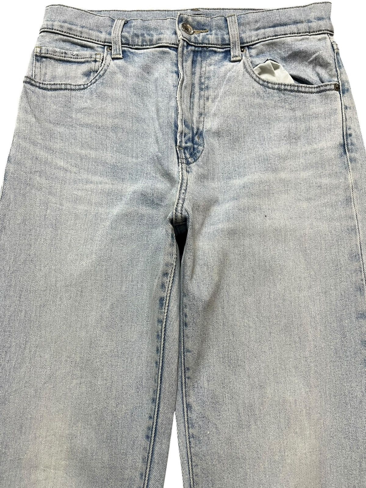 Uniqlo Vintage Uniqlo Flare Faded Grunge Denim Size US 27 - 2 Thumbnail