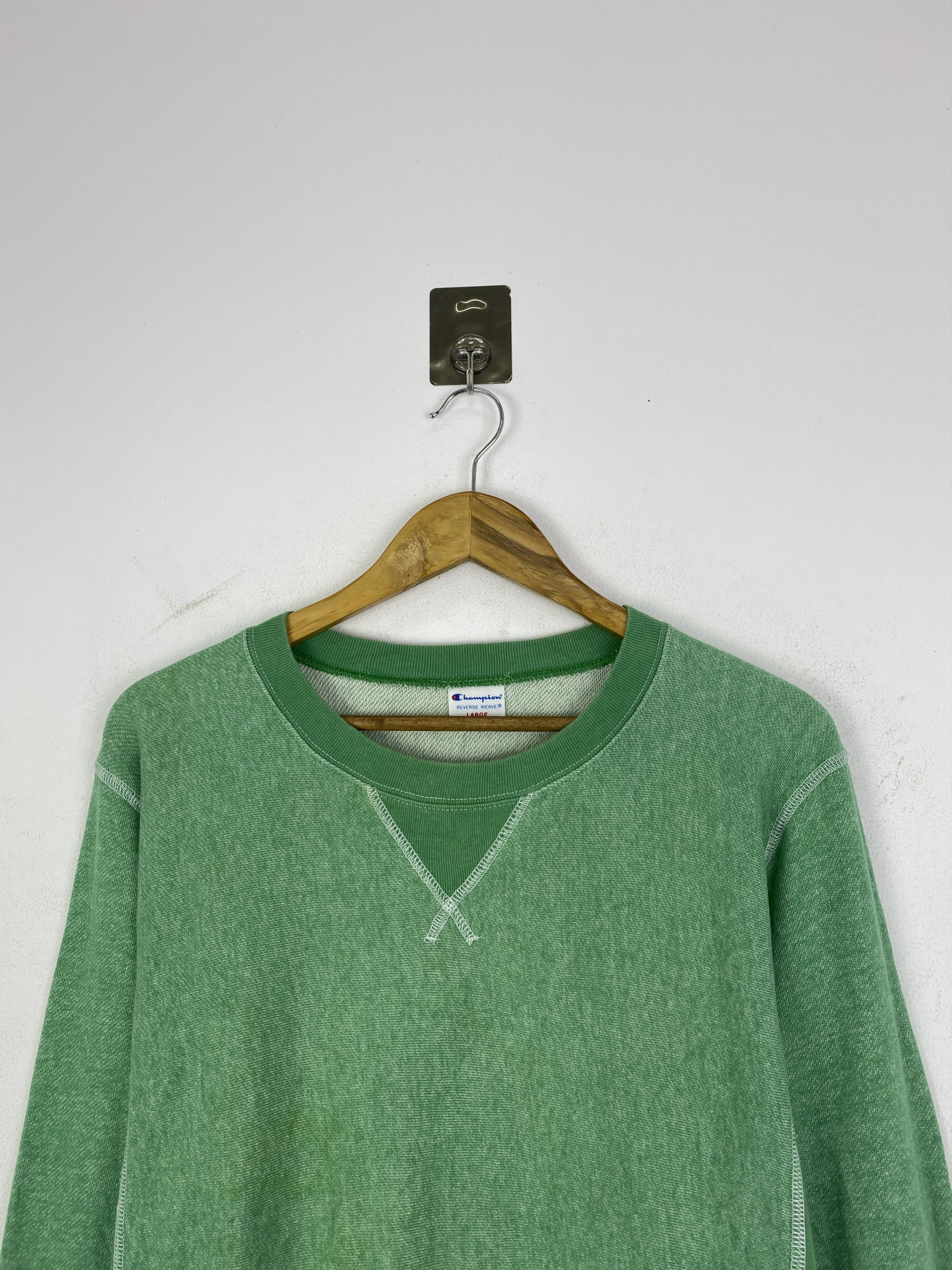 Champion Vintage 90s Champion Plain Pullover Crewneck Hoodie SH0238 Size US L / EU 52-54 / 3 - 2 Thumbnail