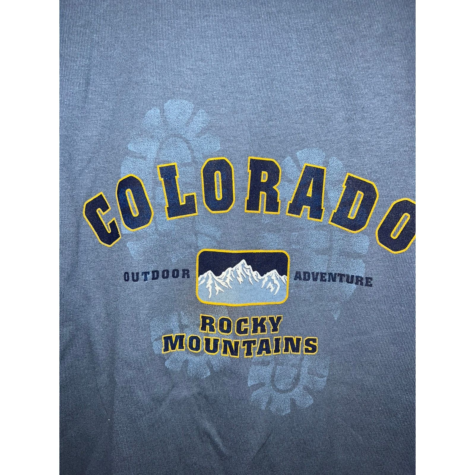 Anvil Vintage Rocky Mountains Shirt National Park Blue Tee VTG 90s Size US M / EU 48-50 / 2 - 2 Thumbnail