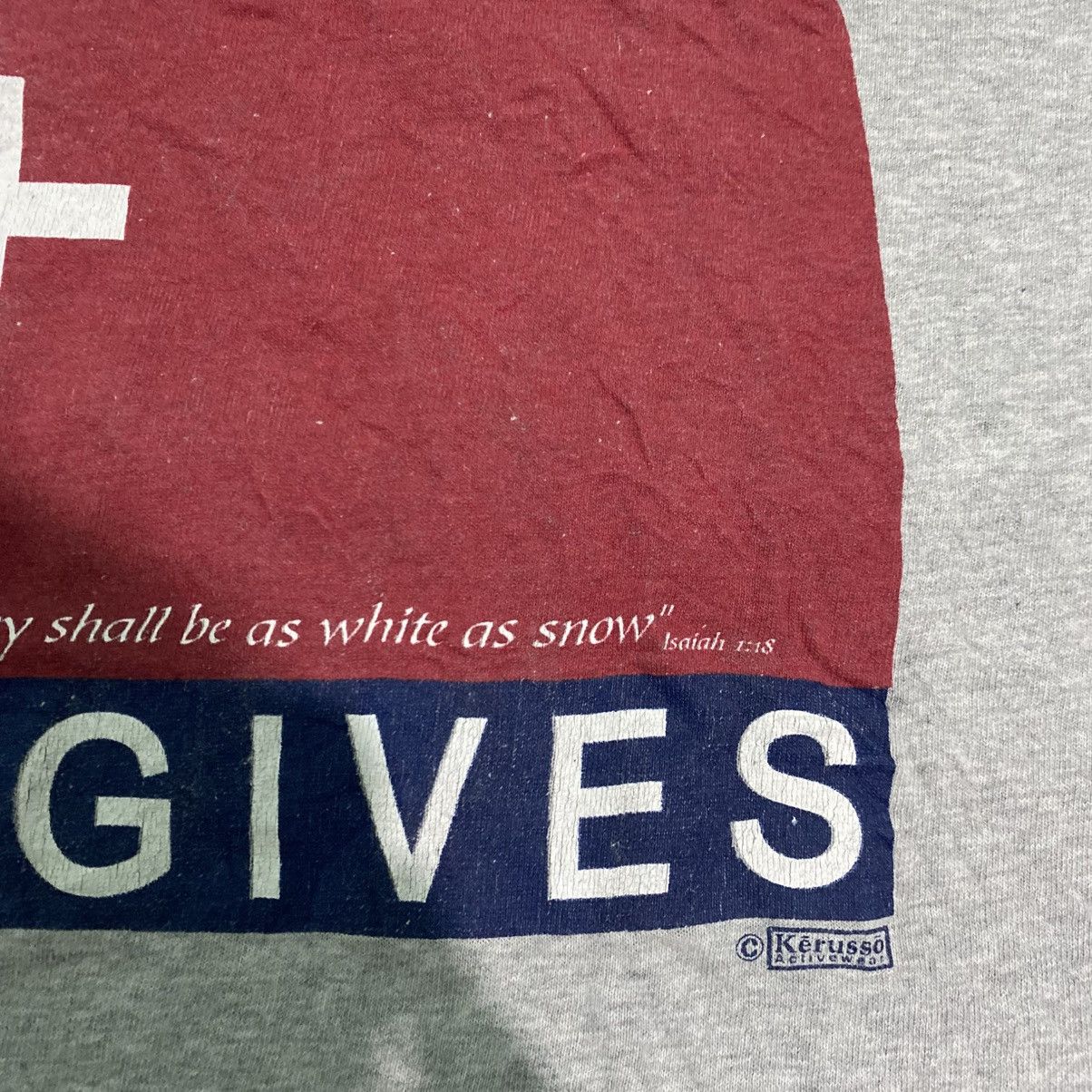 Vintage Vintage Jesus Tee Today He Forgives Tommy Hilfiger logo Size US XL / EU 56 / 4 - 3 Thumbnail
