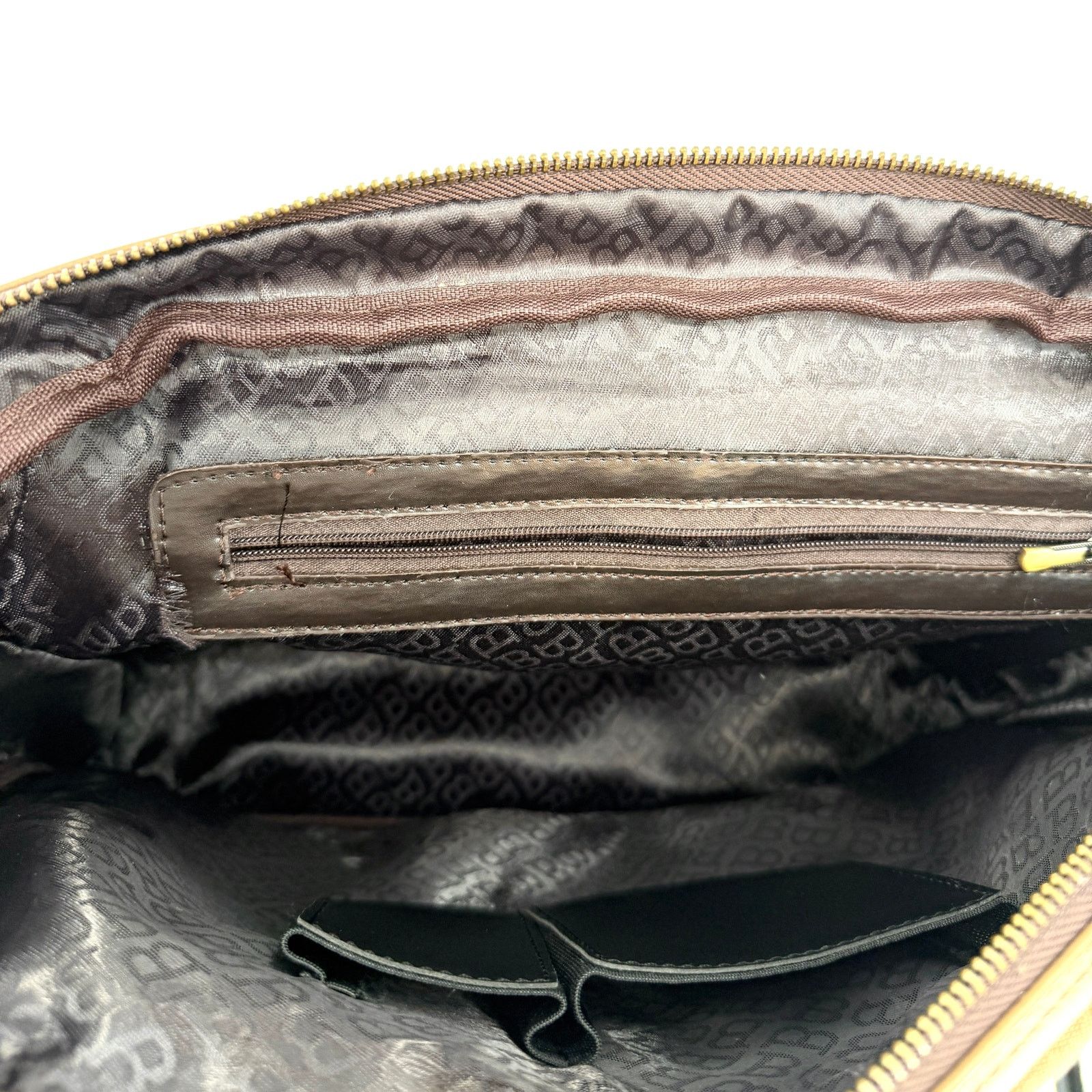 Bally Tan Grade High Leather Canvas Satchel Briefcase Laptop Bag Size ONE SIZE - 7 Thumbnail