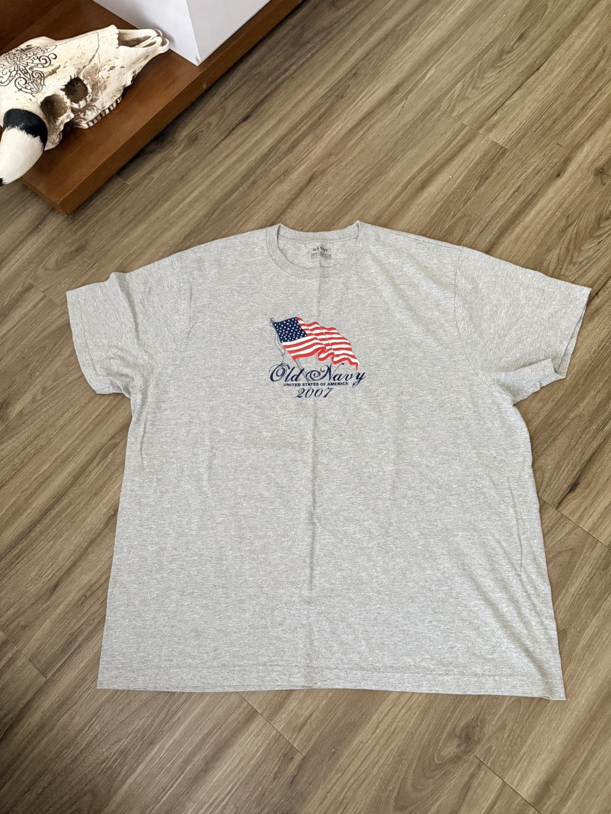 Old Navy Vintage 2007 Old Navy USA Flag Shirt Y2K Size US XXL / EU 58 / 5 - 1 Thumbnail