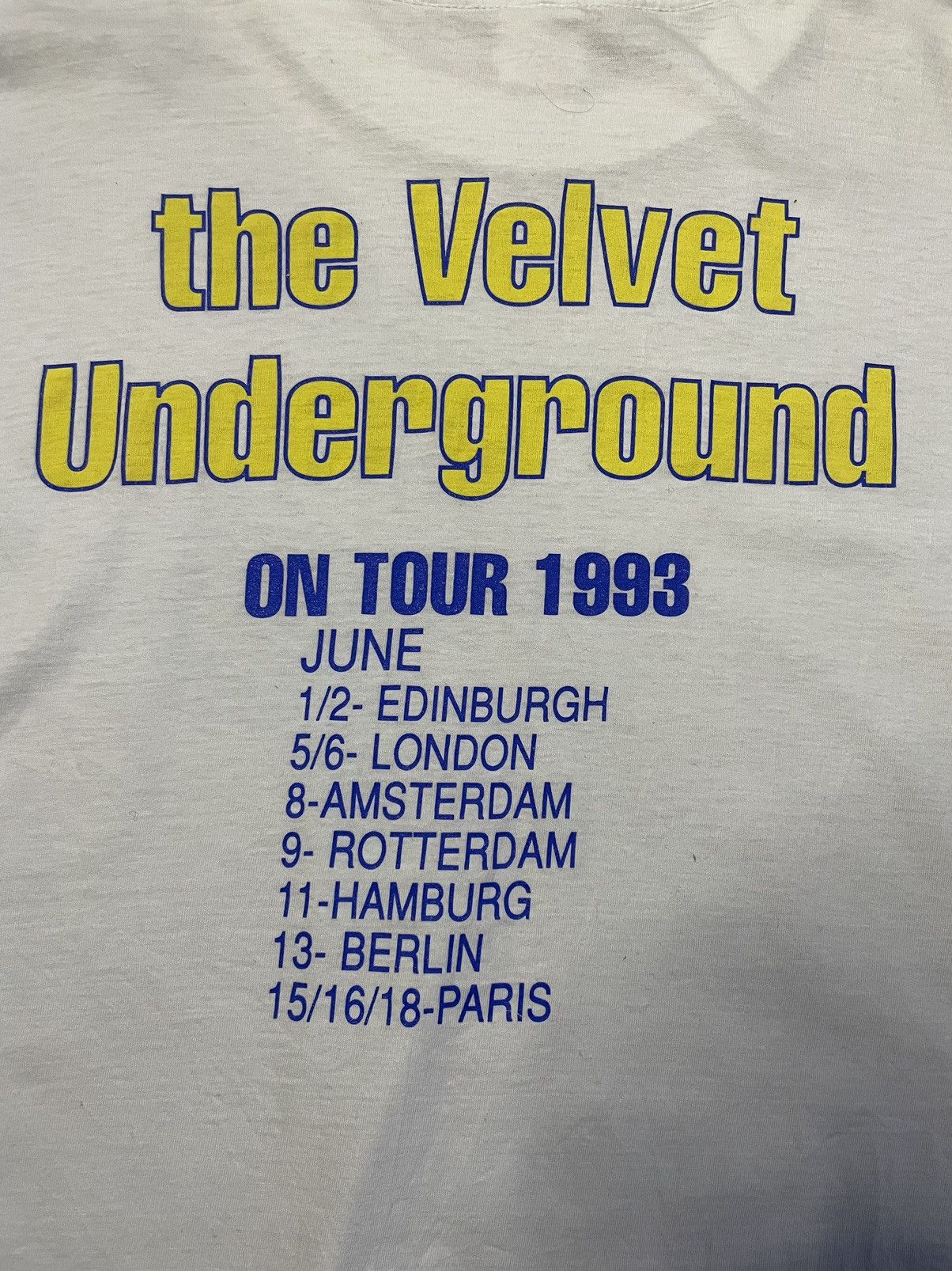 Band Tees Vintage 1993 The Velvet Underground Band Tee RARE Warhol Size US XL / EU 56 / 4 - 5 Thumbnail