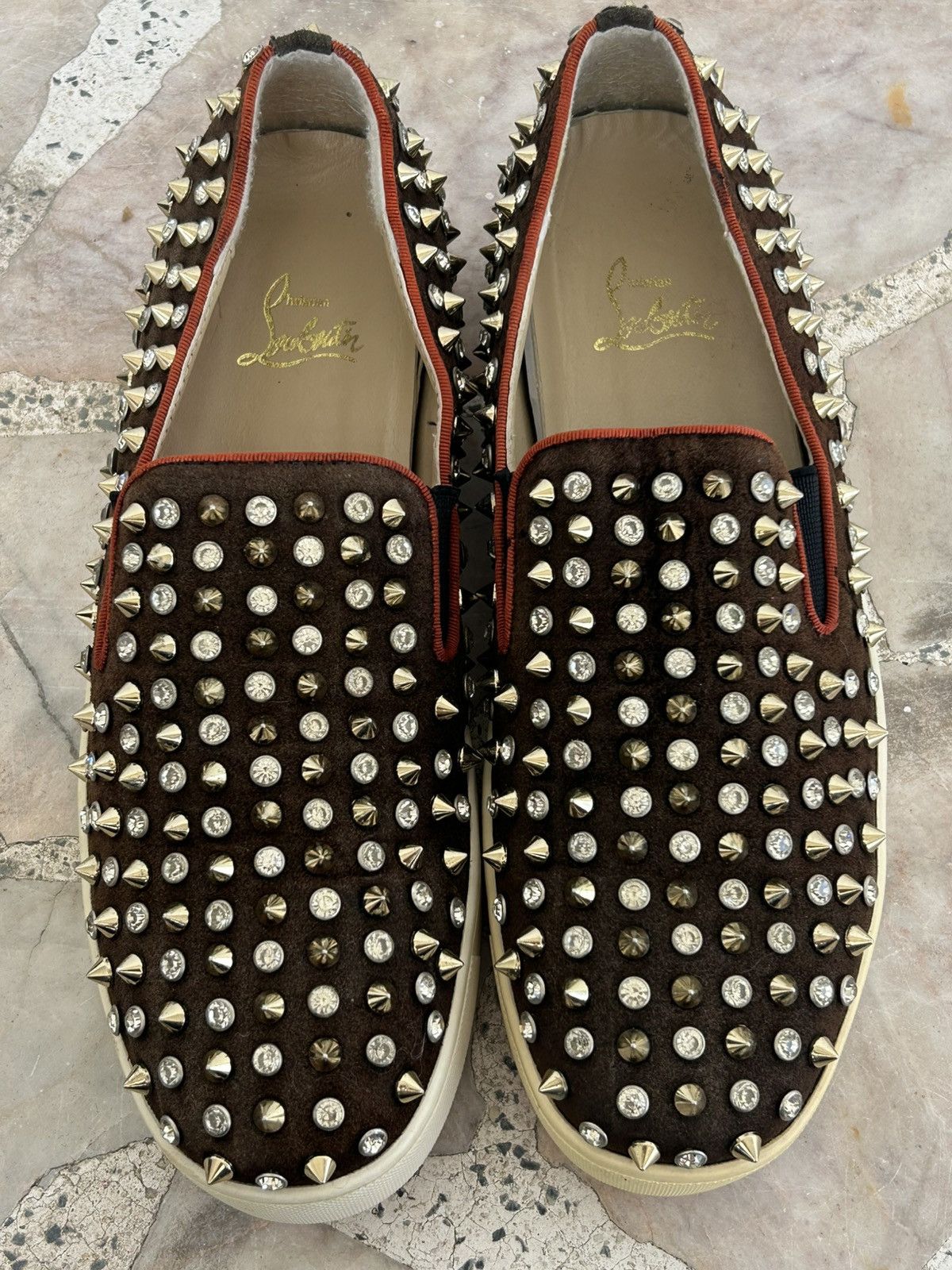 Christian Louboutin Christian Louboutin Crystal Dandelion Spikes Loafers UK8.5 Size US 8.5 / EU 41-42 - 11 Thumbnail