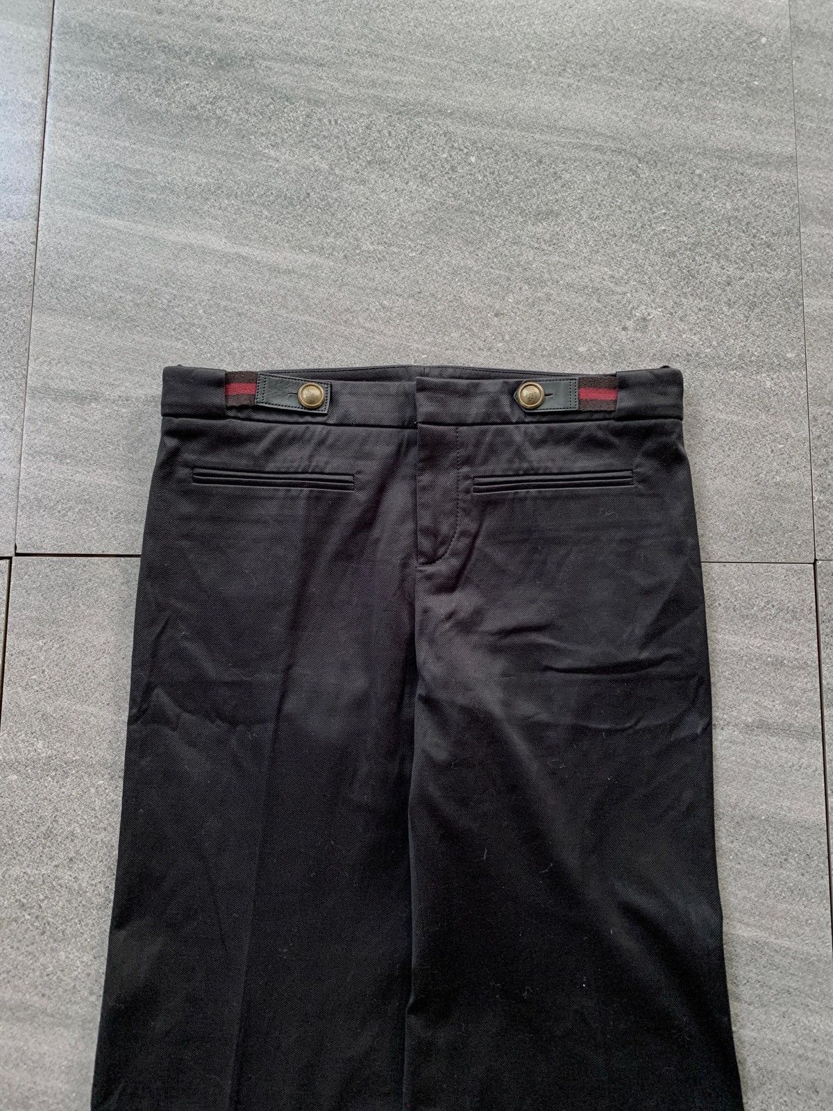 Gucci FREE TAX! Flared Belted Trousers By Gianni Frida Size US 31 - 3 Thumbnail