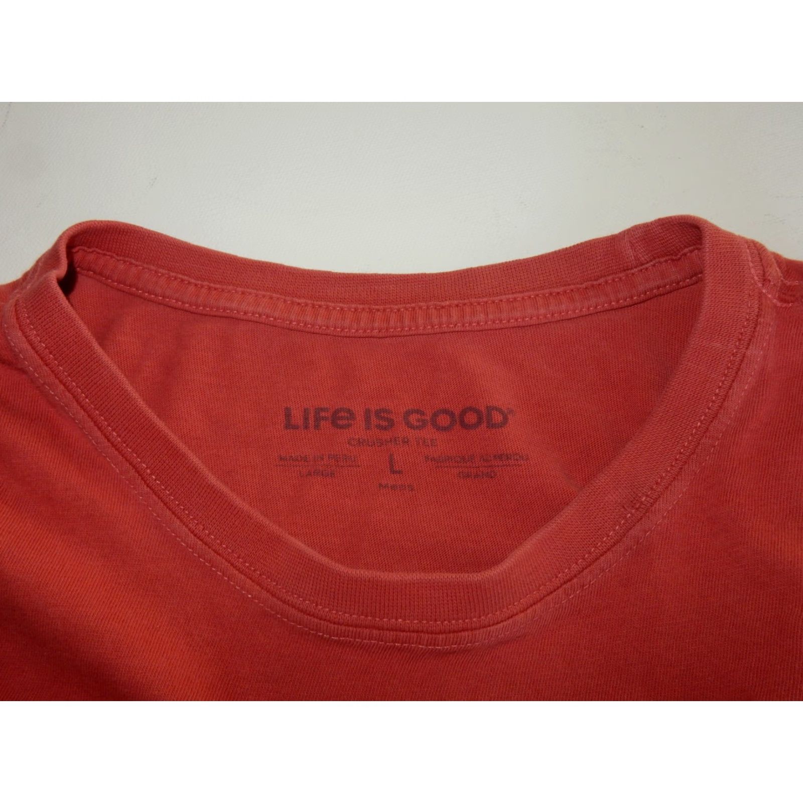 Life is Good LIFE IS GOOD Men's T-Shirt Size L Dad's Repair Service Graphic Print Short Sleeve Cotton Pink Size US L / EU 52-54 / 3 - 3 Thumbnail