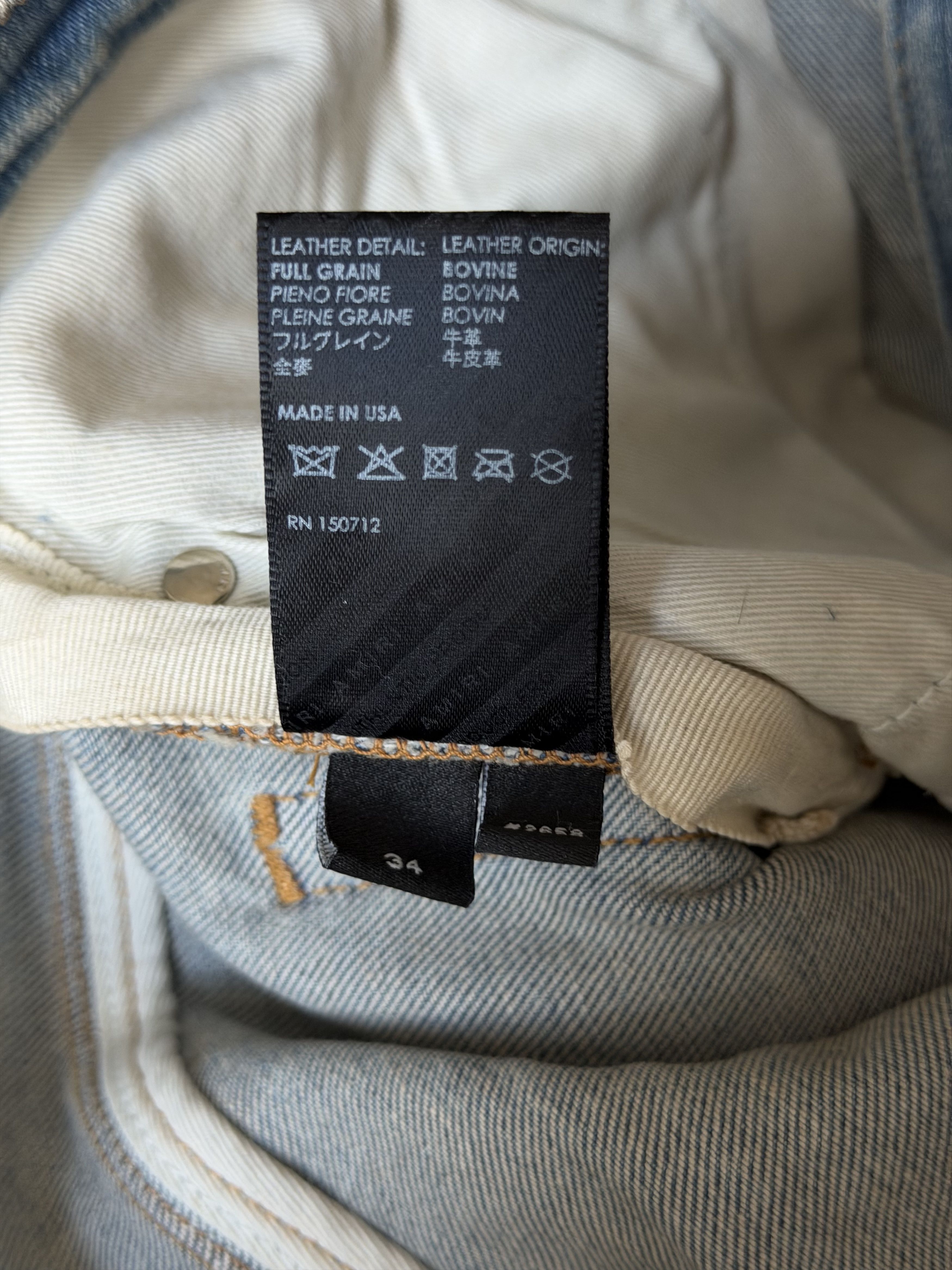 Amiri Amiri Clay Indigo & Tiger Patch Thrasher Jeans Size US 34 / EU 50 - 5 Thumbnail