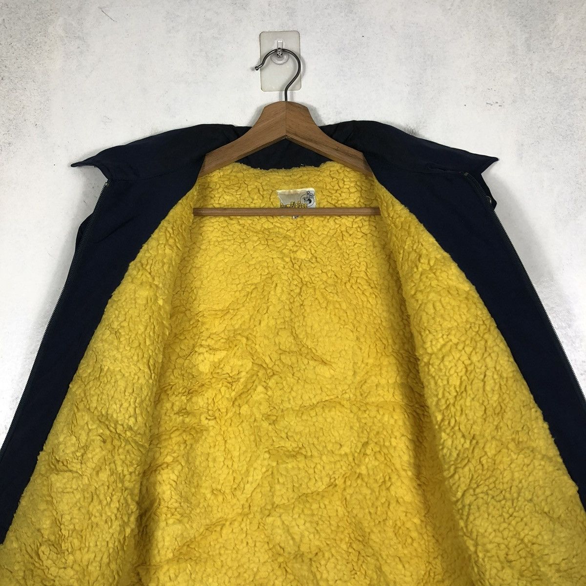 Japanese Brand 📌VINTAGE BOMBER BIKER JACKET BUMBLEBEE RACING CLUB USA Size US L / EU 52-54 / 3 - 15 Thumbnail