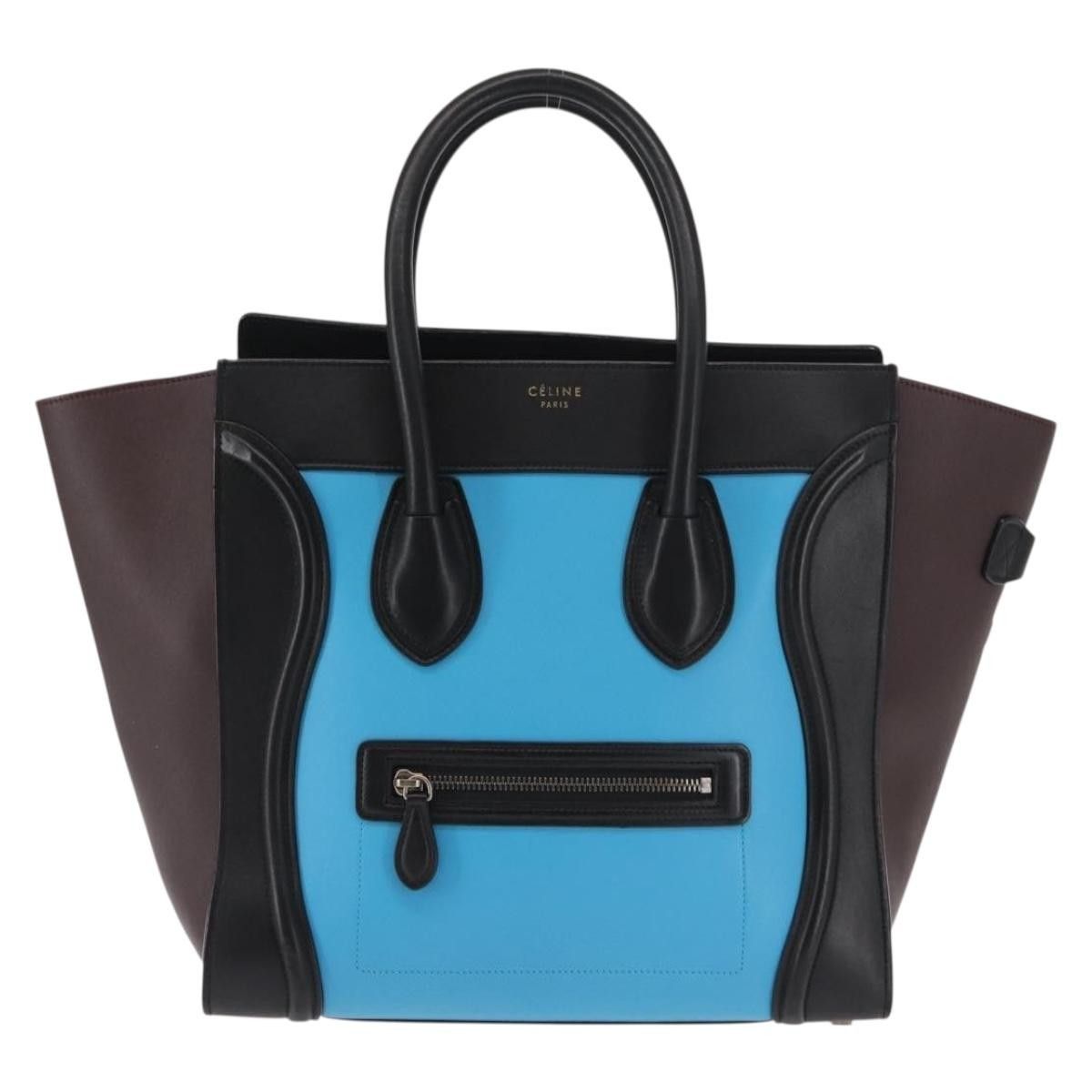 Celine Celine Tricolor Luggage Bag Leather Size ONE SIZE - 1 Thumbnail