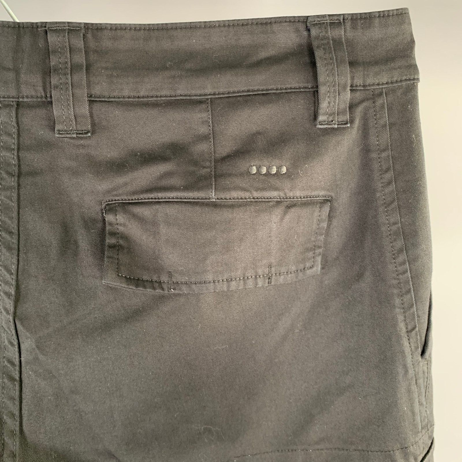 Other YCHAI Size 34 Black Solid Cotton Blend Cargo Casual Pants Size US 34 / EU 50 - 3 Thumbnail