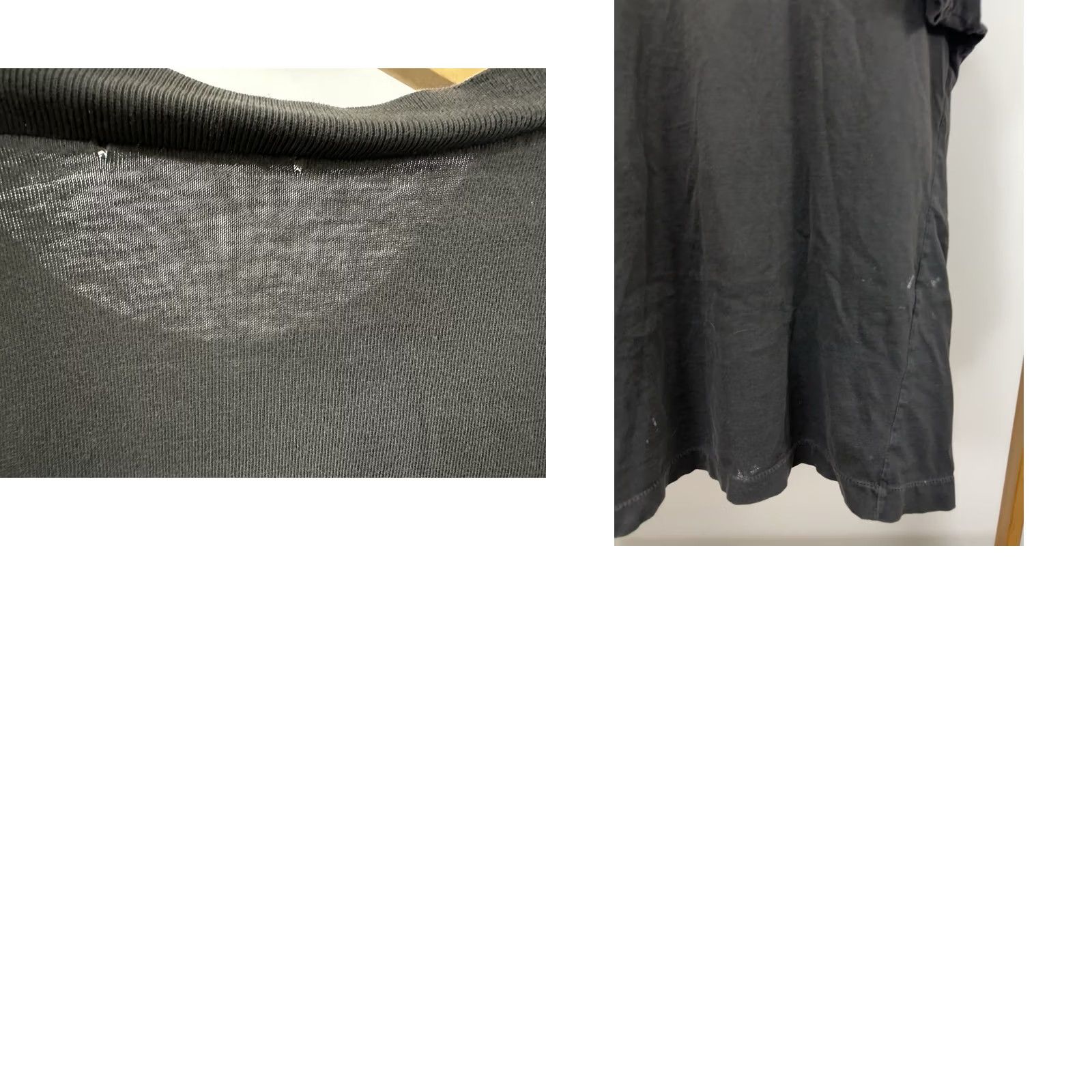Vintage VTG 90s Faded Worn Distressed Cotton Single Stitch BLANK Black T-Shirt XL Mens Shirts Size XL Black Distressed 90s Grunge Skate Surf Blank T-Shirt Size US XL / EU 56 / 4 - 8 Thumbnail