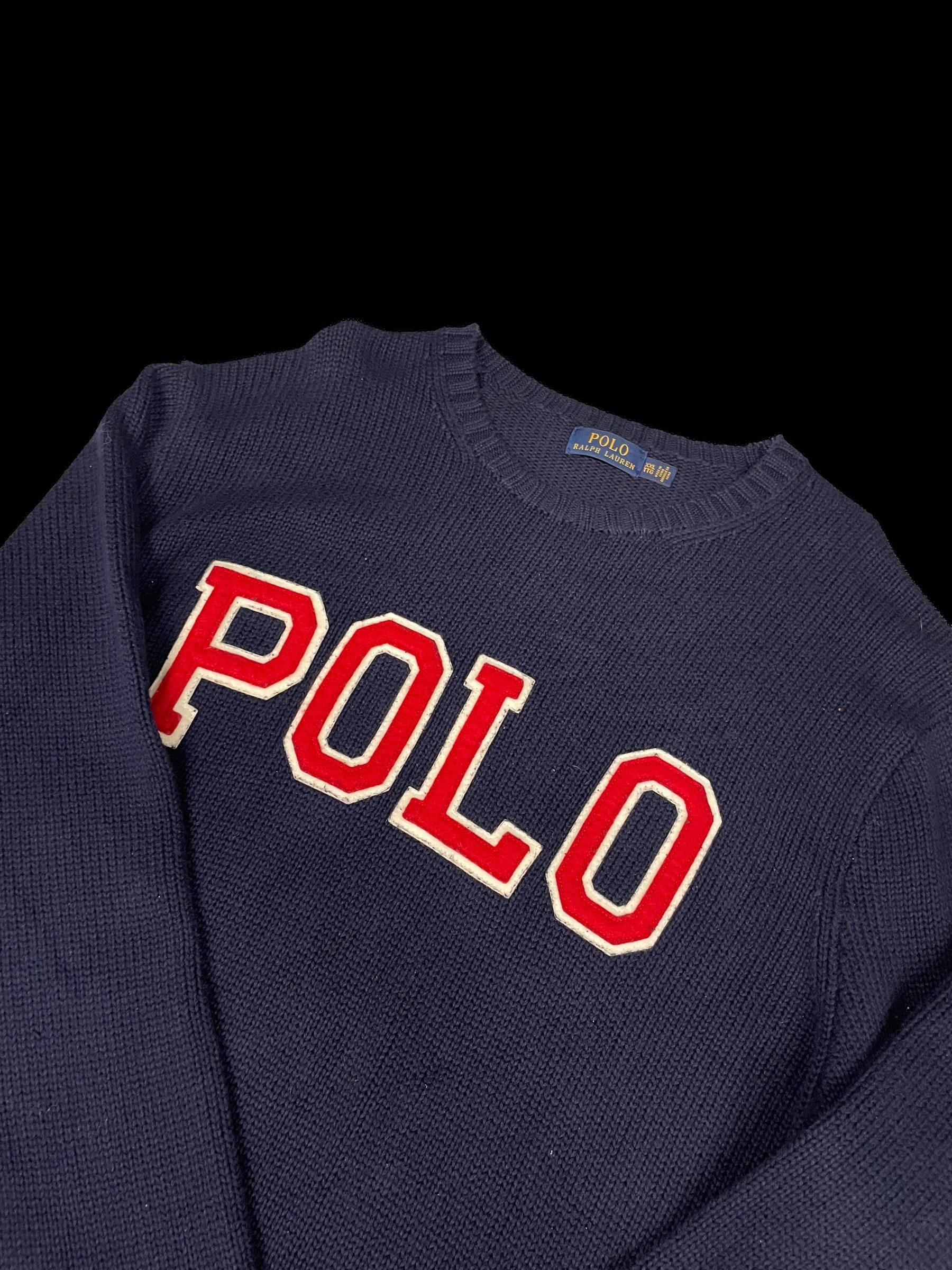 Polo Ralph Lauren × Ralph Lauren Polo Ralph Lauren spellout knitted sweater jumper polo bear Size US XXL / EU 58 / 5 - 2 Thumbnail