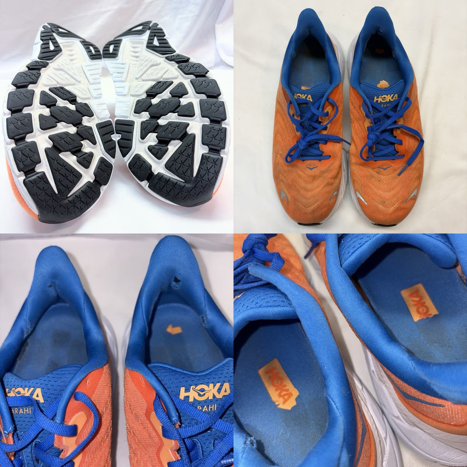 Vintage Hoka One One Arahi 6 Running Shoes Men's US 9.5 Orange Blue Walking Sneakers Size US 10 / EU 43 - 8 Thumbnail