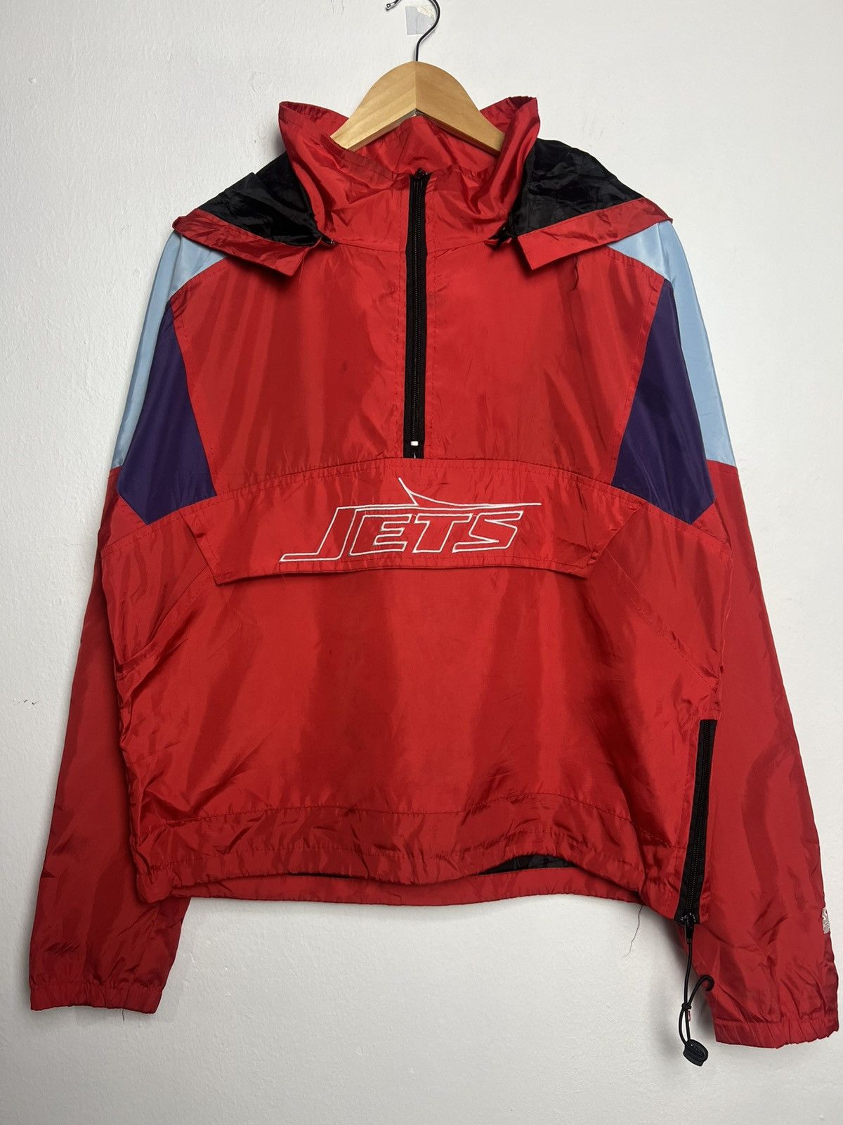 If Six Was Nine Yikewei 90s Starter Jets Pullover Anorak Nylon Jacket Size US L / EU 52-54 / 3 - 1 Thumbnail