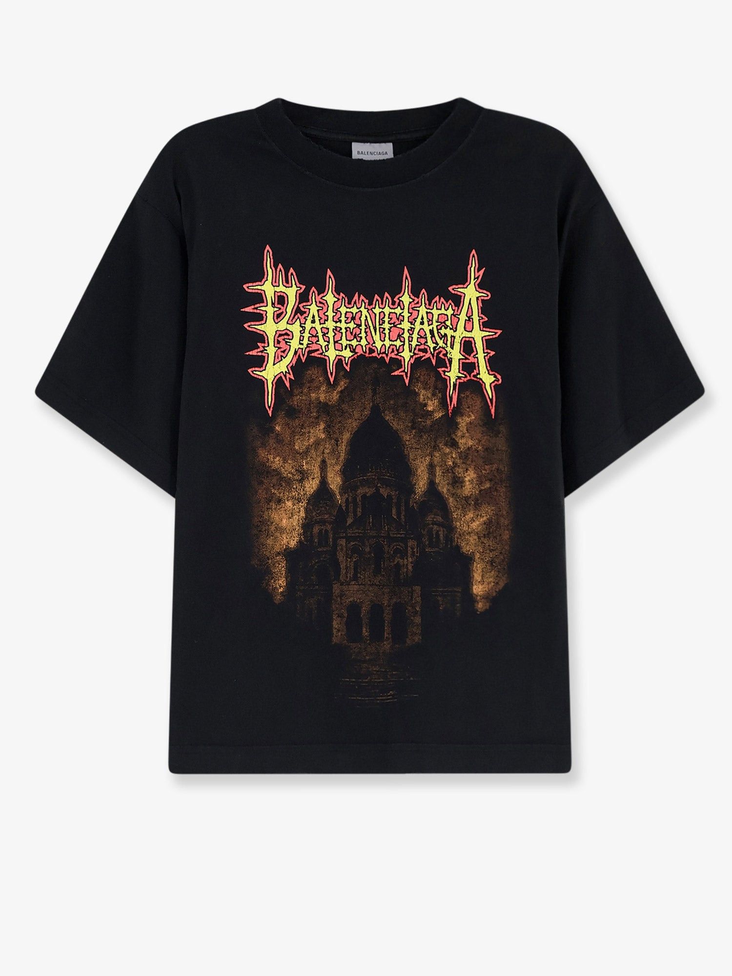 Balenciaga Cotton T-Shirt With Sacre Coeur Print Size M / US 6-8 / IT 42-44 - 1 Thumbnail