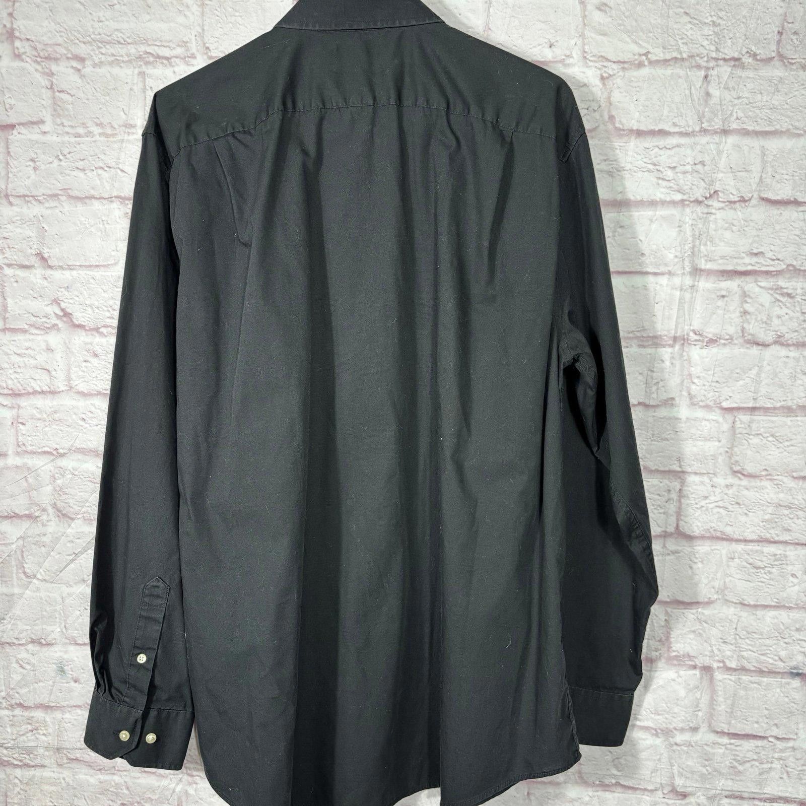 Covington Covington Men's Wrinkle Free Black Dress Shirt 17 1/2 36-37 Size US M / EU 48-50 / 2 - 7 Thumbnail