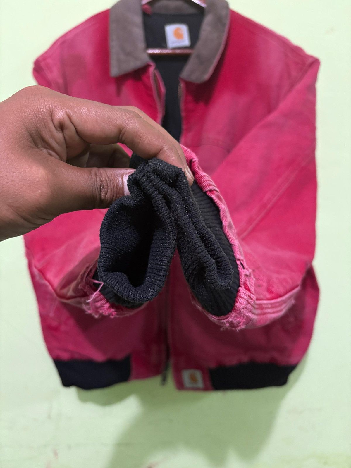 Carhartt VTG Carhartt Detroit Jacket Corduroy Collar Zipper workwear Size US L / EU 52-54 / 3 - 9 Thumbnail