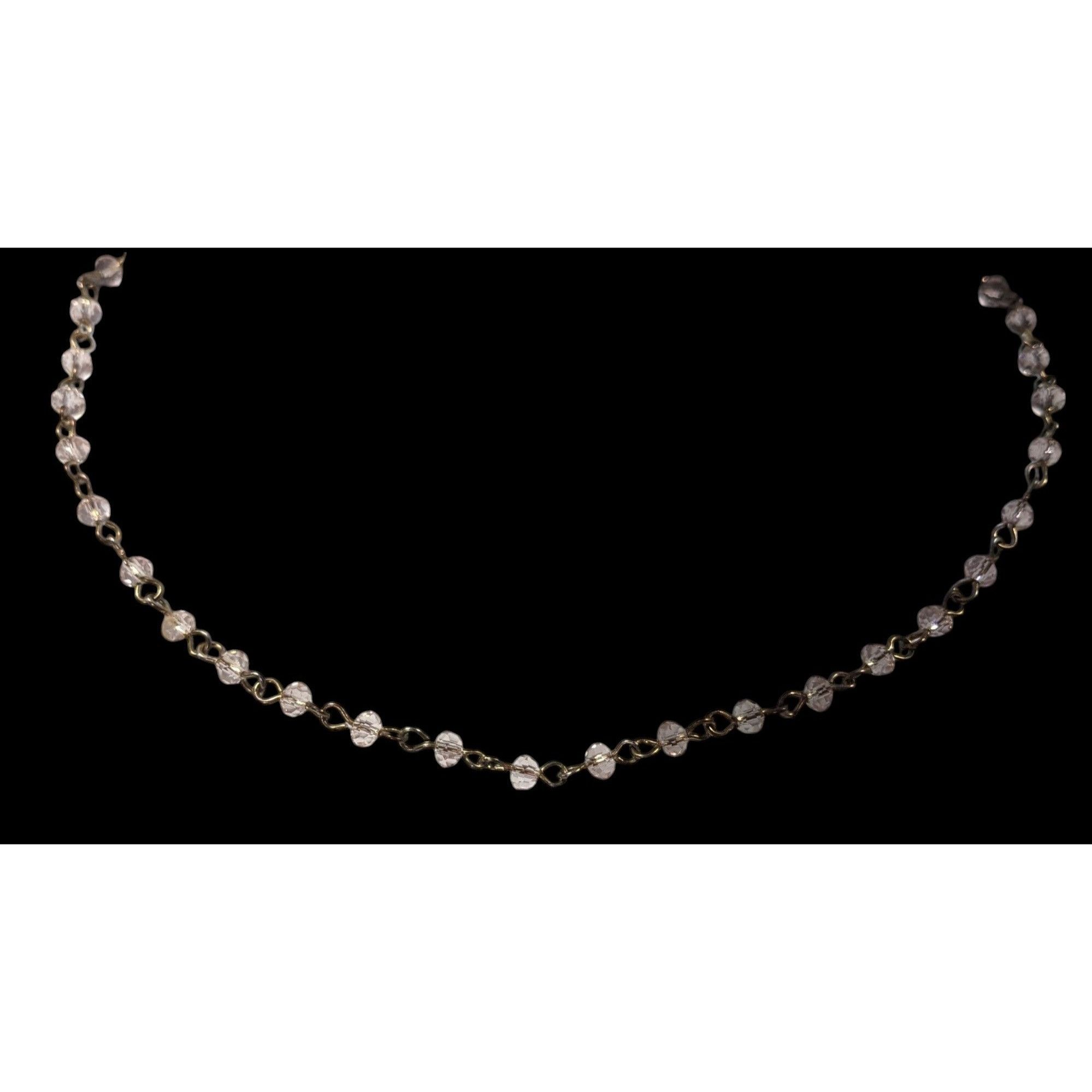Other Minimalist Pink Glass Beaded Chain Necklace Size ONE SIZE - 5 Thumbnail