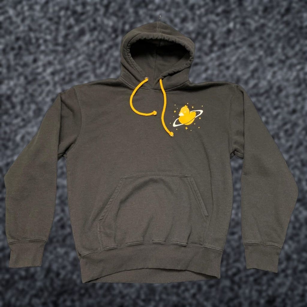 Faherty Five Hills Hoodie Mens Medium Black Fleece Lined Duck Saturn Space Logo Fleece Size US M / EU 48-50 / 2 - 1 Thumbnail