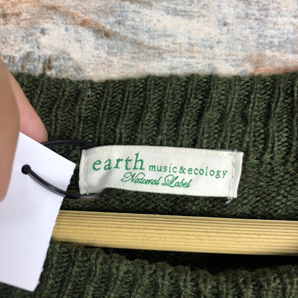 Homespun Knitwear × Japanese Brand Earth Music & Econology D.Green Knitwear #A2334 Size S / US 4 / IT 40 - 11 Thumbnail