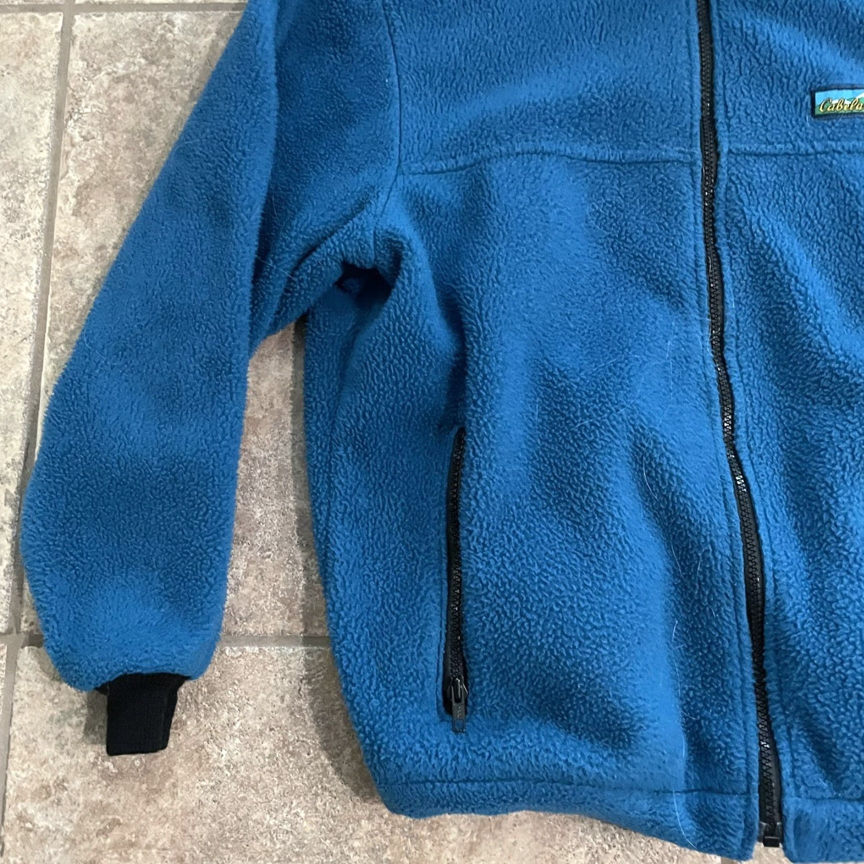 Vintage VINTAGE Cabela’s Blue Long sleeve zip-up Thick FLEECE jacket Womens L Size Size L / US 10 / IT 46 - 3 Thumbnail
